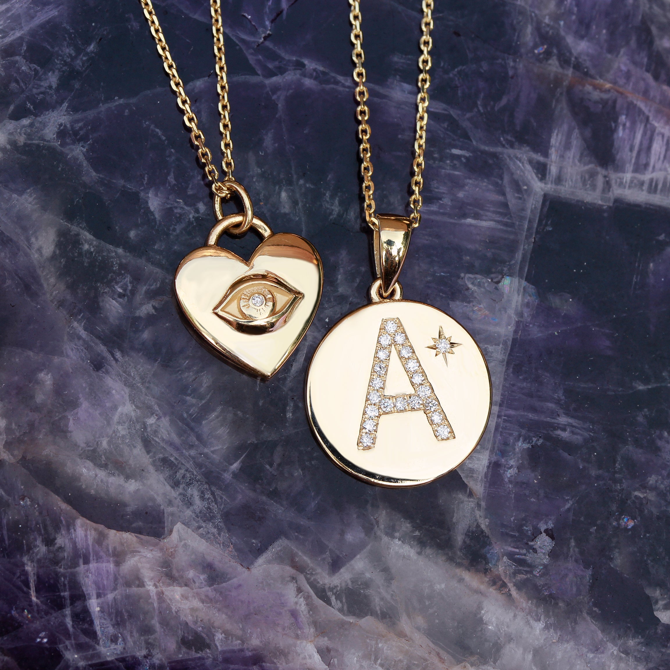 The all seeing heart illuminati pendant necklace