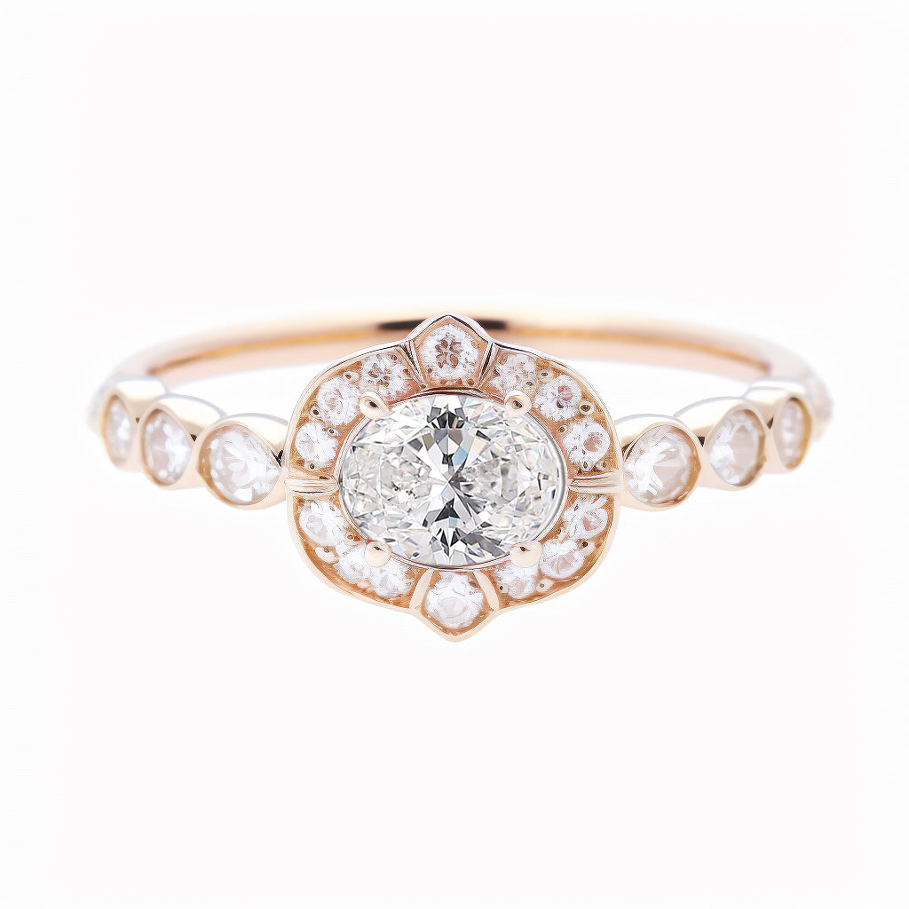 Oval Diamond Ring, Marigold ♥