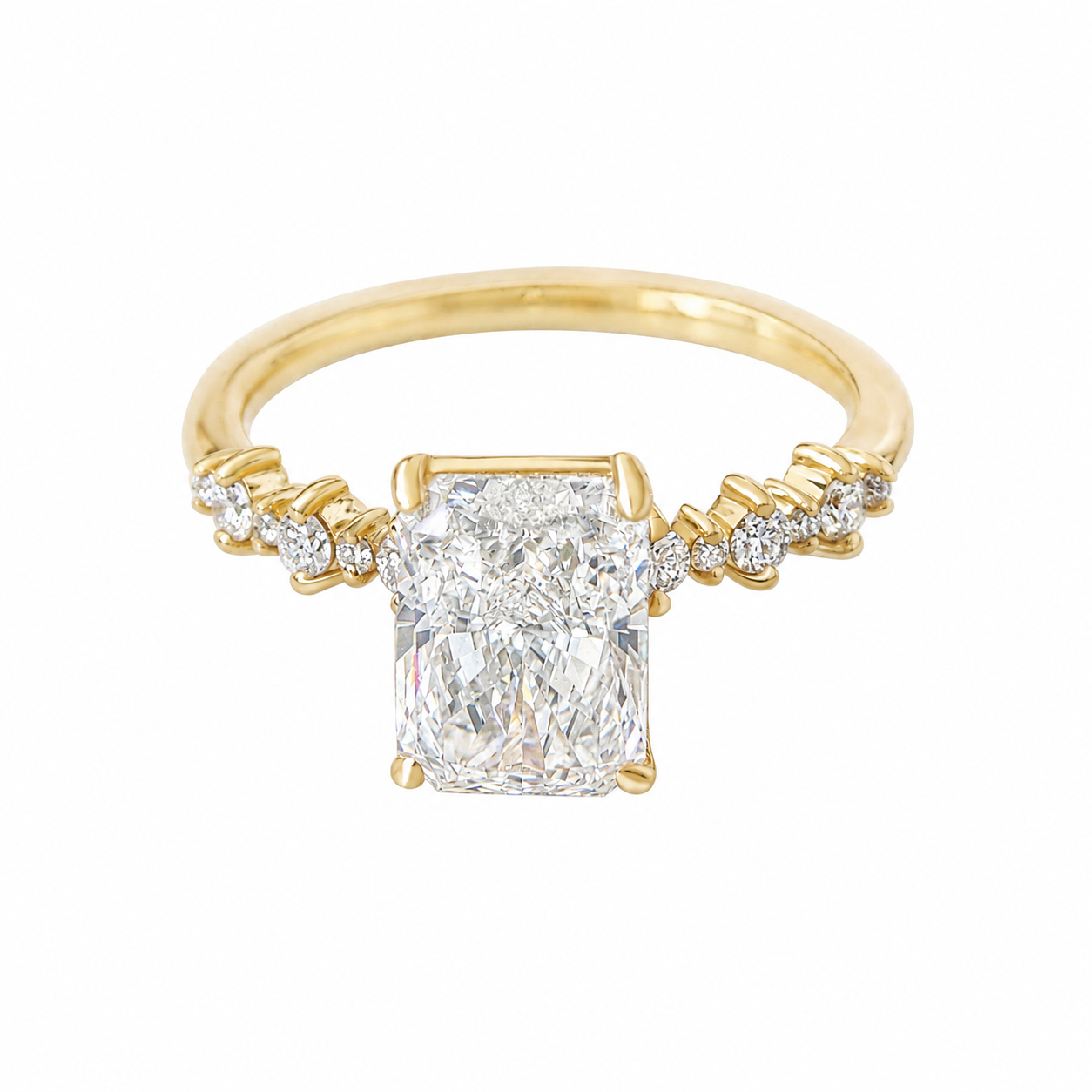 2.5ct Radiant Diamond Engagement Ring, Margo