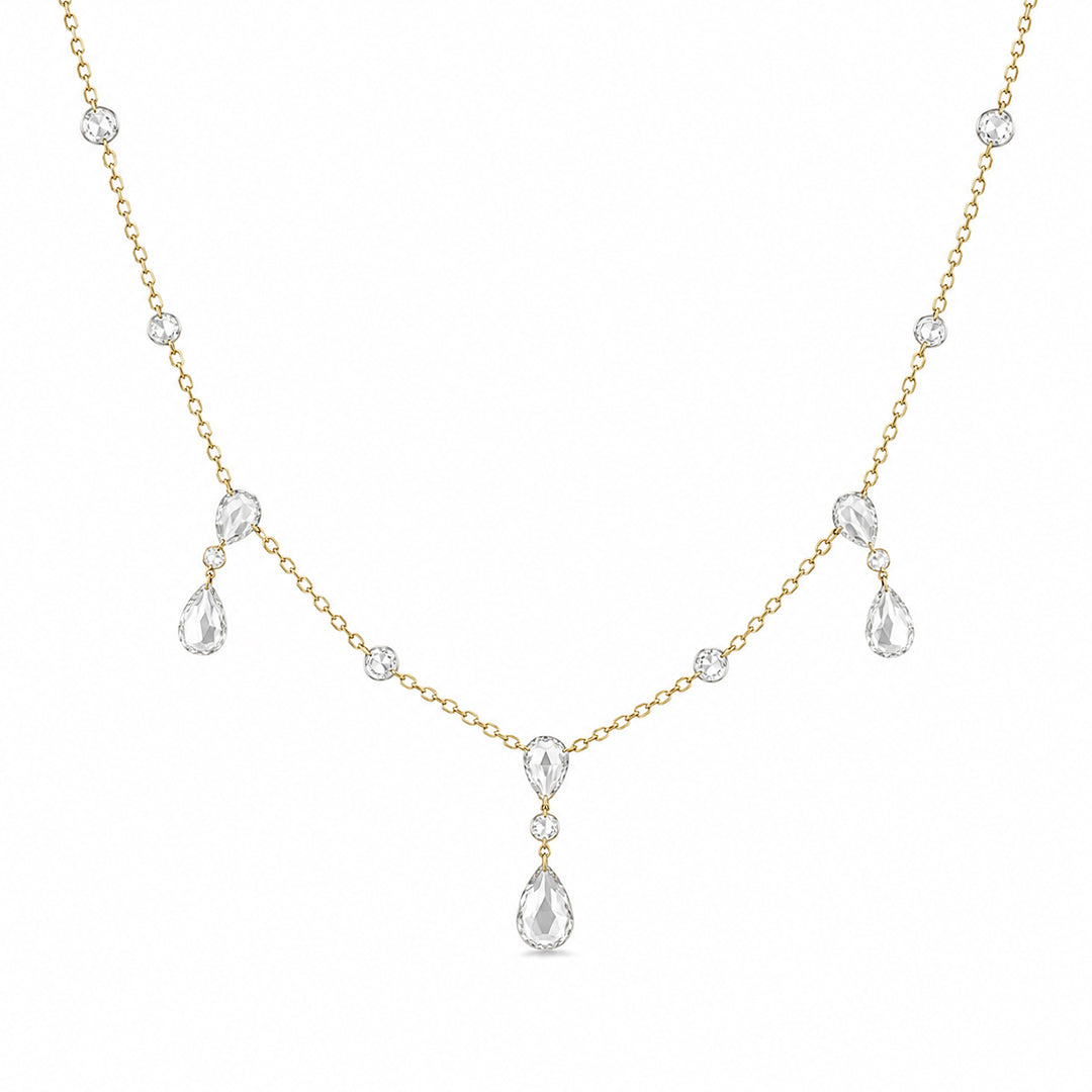 שרשרת Pave Diamonds 5 משולשים גדולים ♥