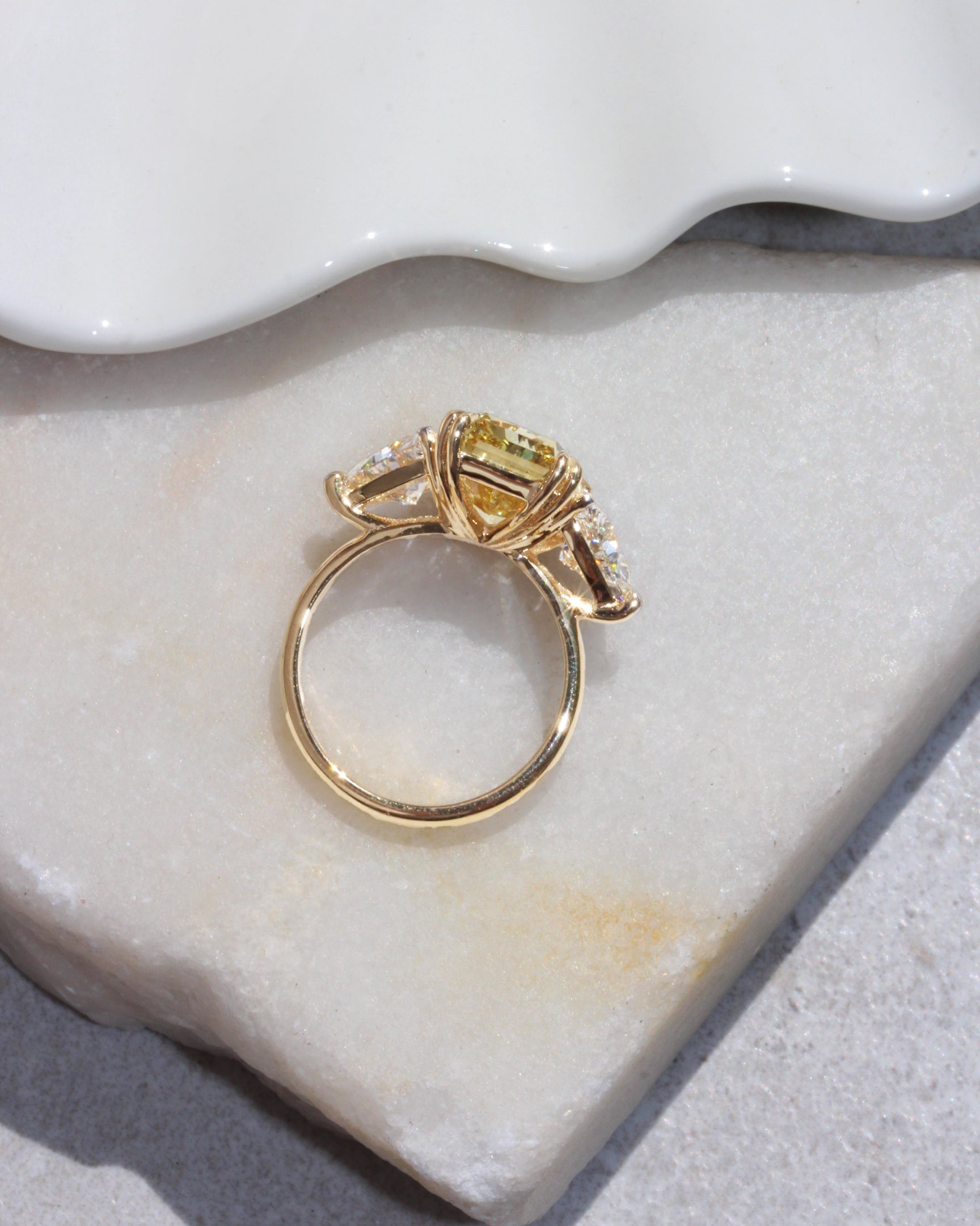 Marquise Diamonds 1.5 קרט, מסגרת טבעת אירוסין ייחודית Alicent