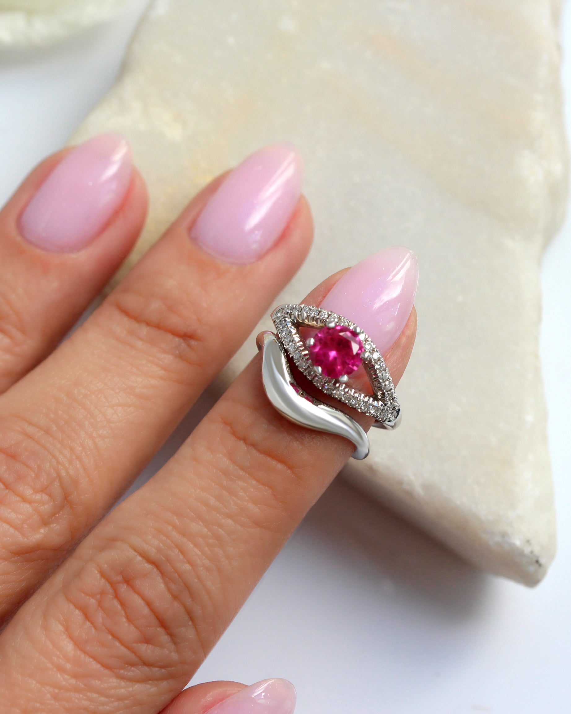 Curve Wide Bold Gold Wedding Ring