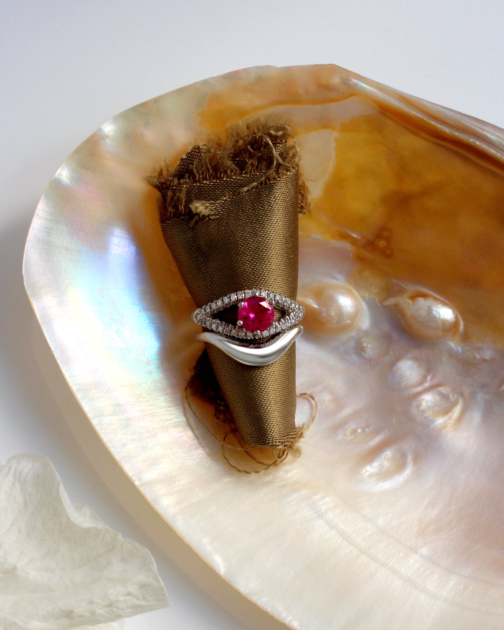 Curve Wide Bold Gold Wedding Ring