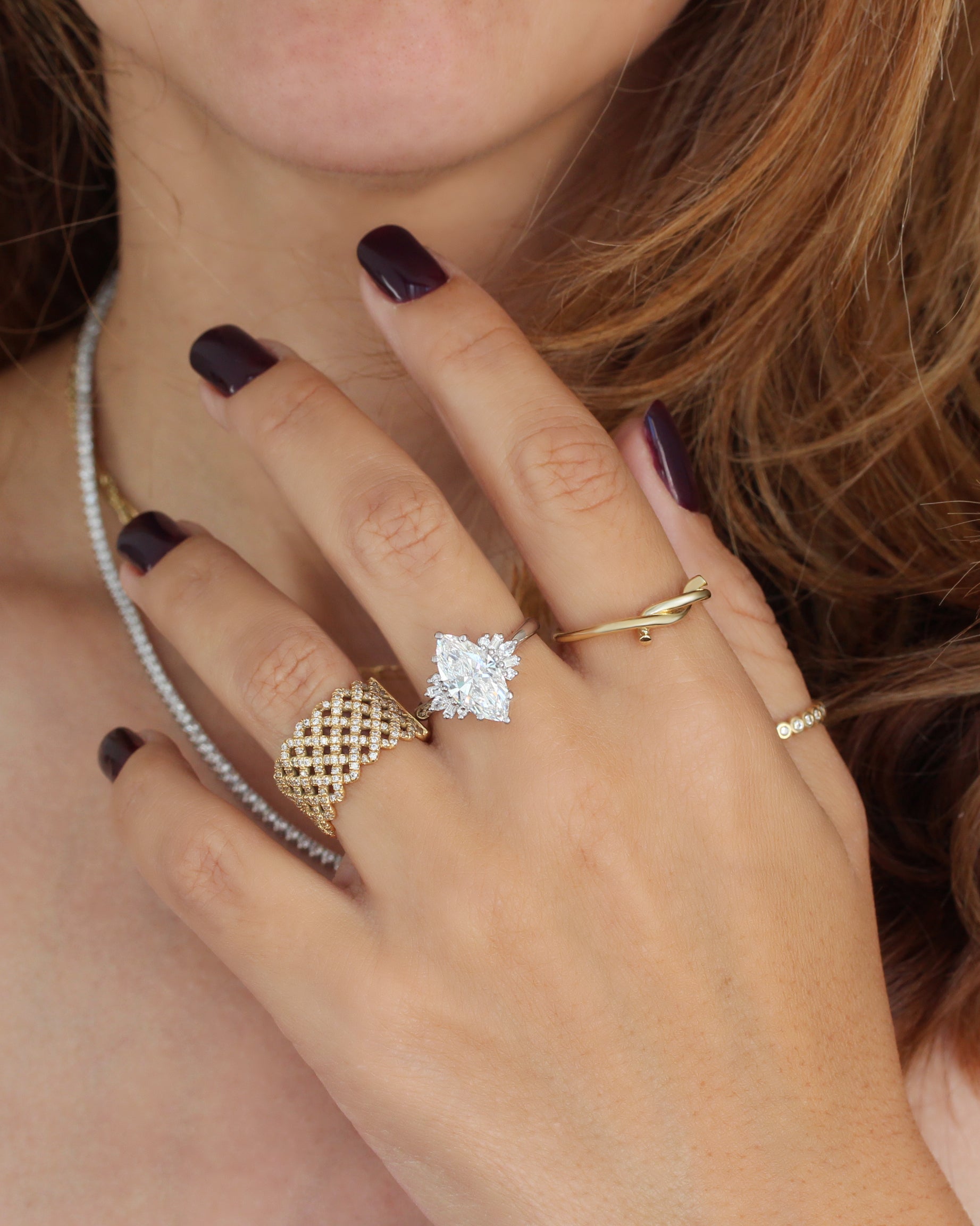 Delicate Twisted Knot Thumb Ring – Minimalist Knot Ring for Index or Wedding Band