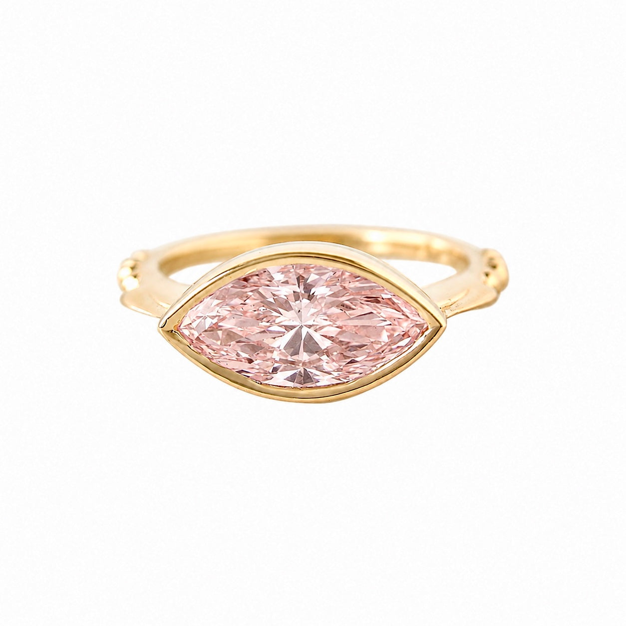 Marquise Diamonds 1.5 קרט, מסגרת טבעת אירוסין ייחודית Alicent