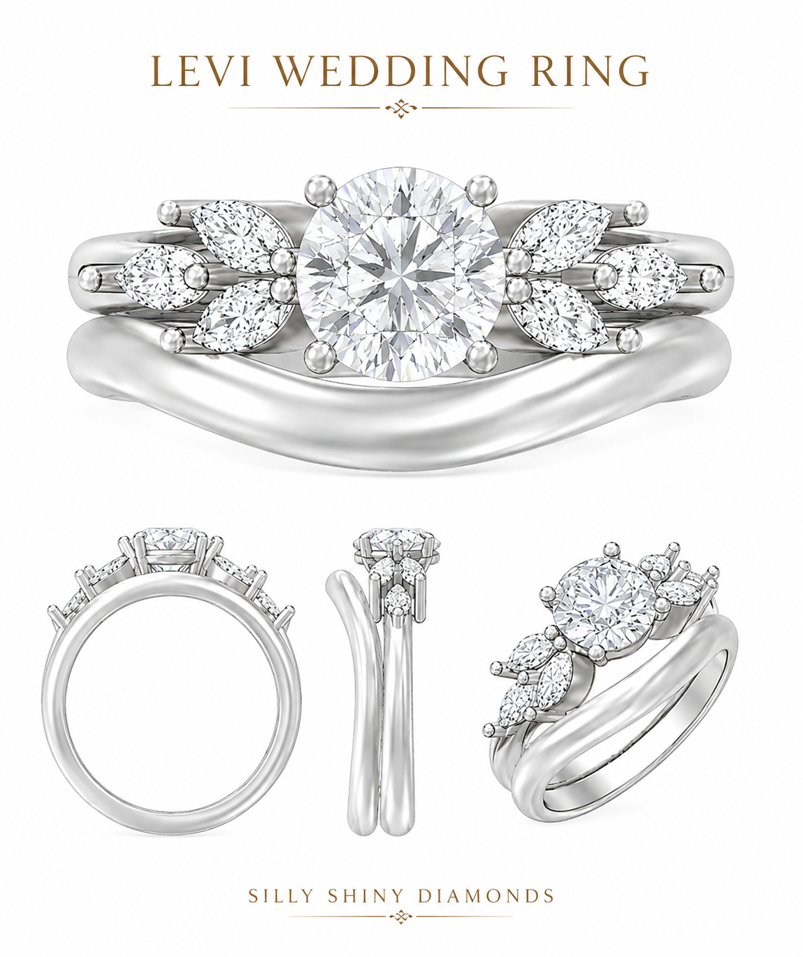 Private link for Levi- Penelope wedding ring, 14k WG, Sizs 6.25