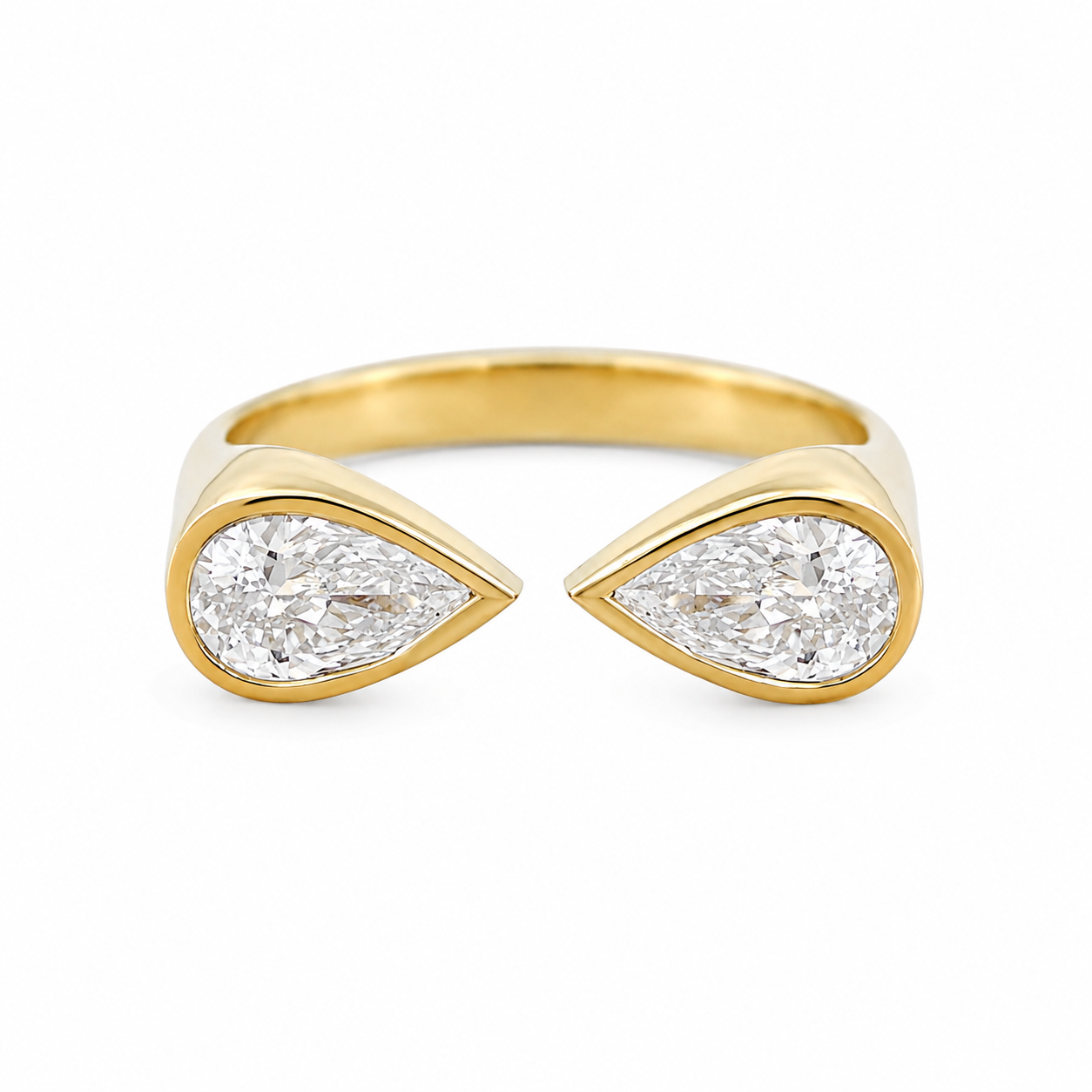 Marquise Diamonds 1.5 קרט, מסגרת טבעת אירוסין ייחודית Alicent