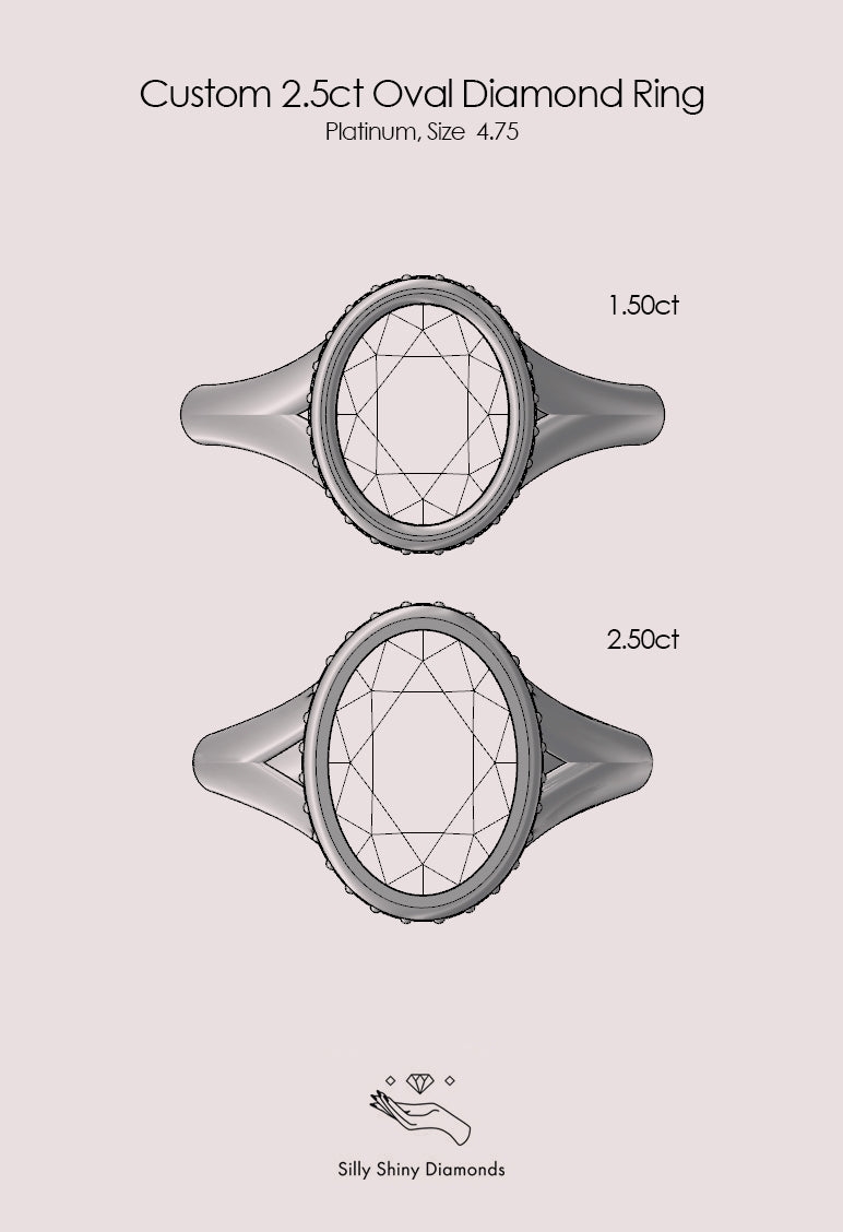 Private link for James - Custom order Platinum Size 4.75