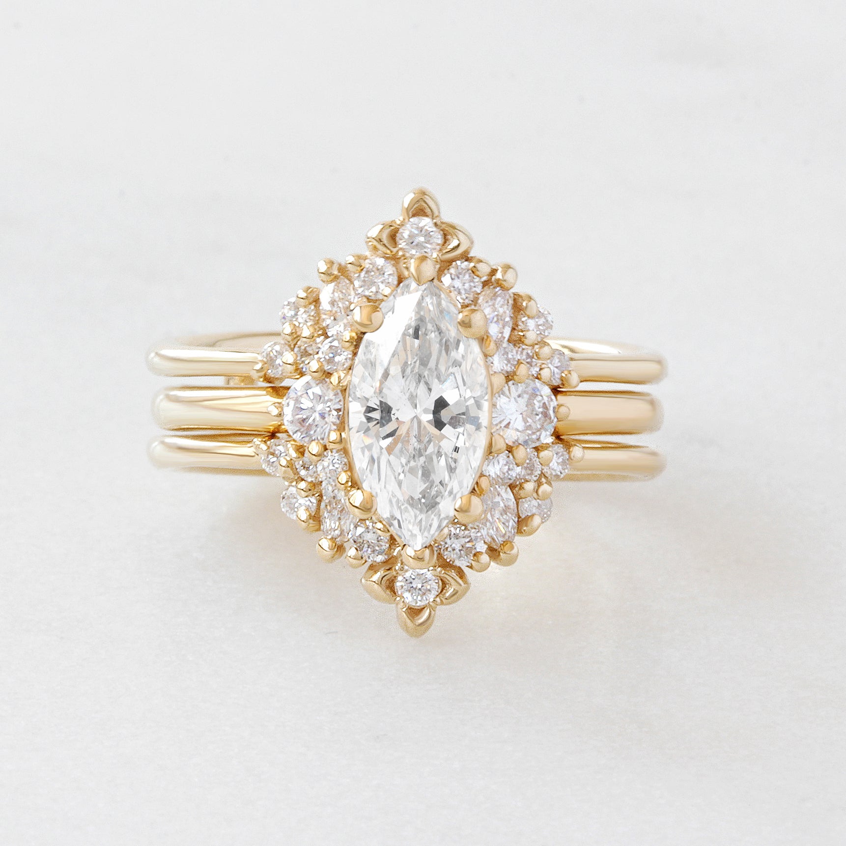 Marquise Diamond Engagement Ring "Isabella" ♥