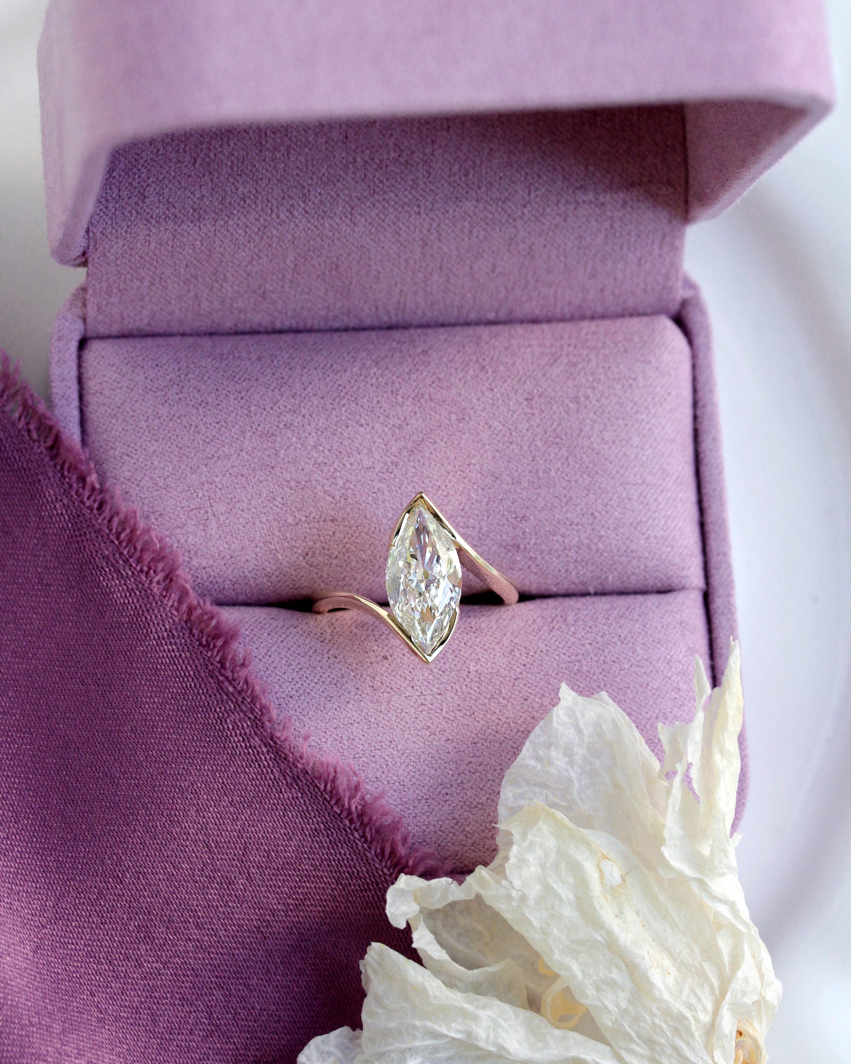 Marquise Diamond Solitaire Half Bezel Ring, Modern Engagement Ring, The Alignment Ring, Marquise Diamond Solitaire Half Bezel Ring, Modern Engagement Ring, The Alignment RingMarquise Diamond Solitaire Half Bezel Ring, Modern Engagement Ring