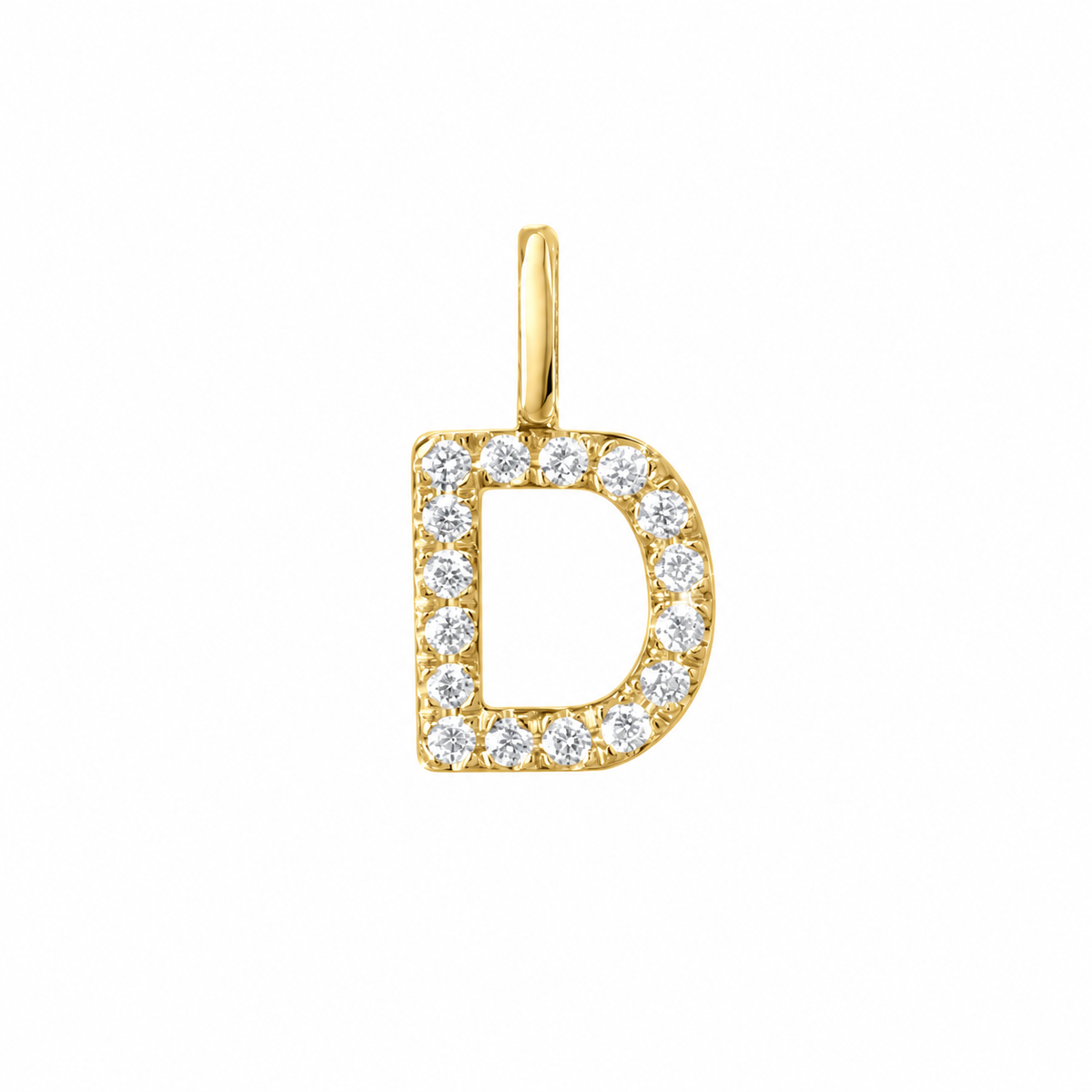 Mini Initial Pave Charm