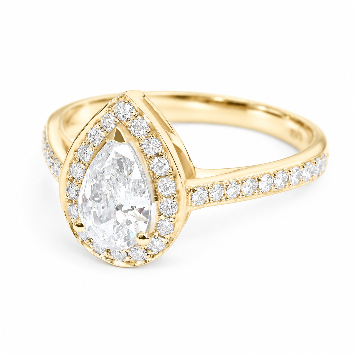 Pear Diamond Engagement Ring - Nia