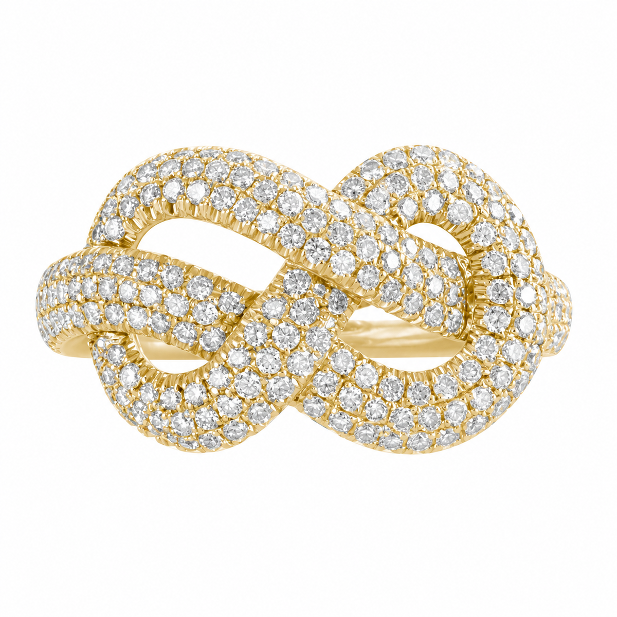 Statement Infinity Knot Diamond Ring