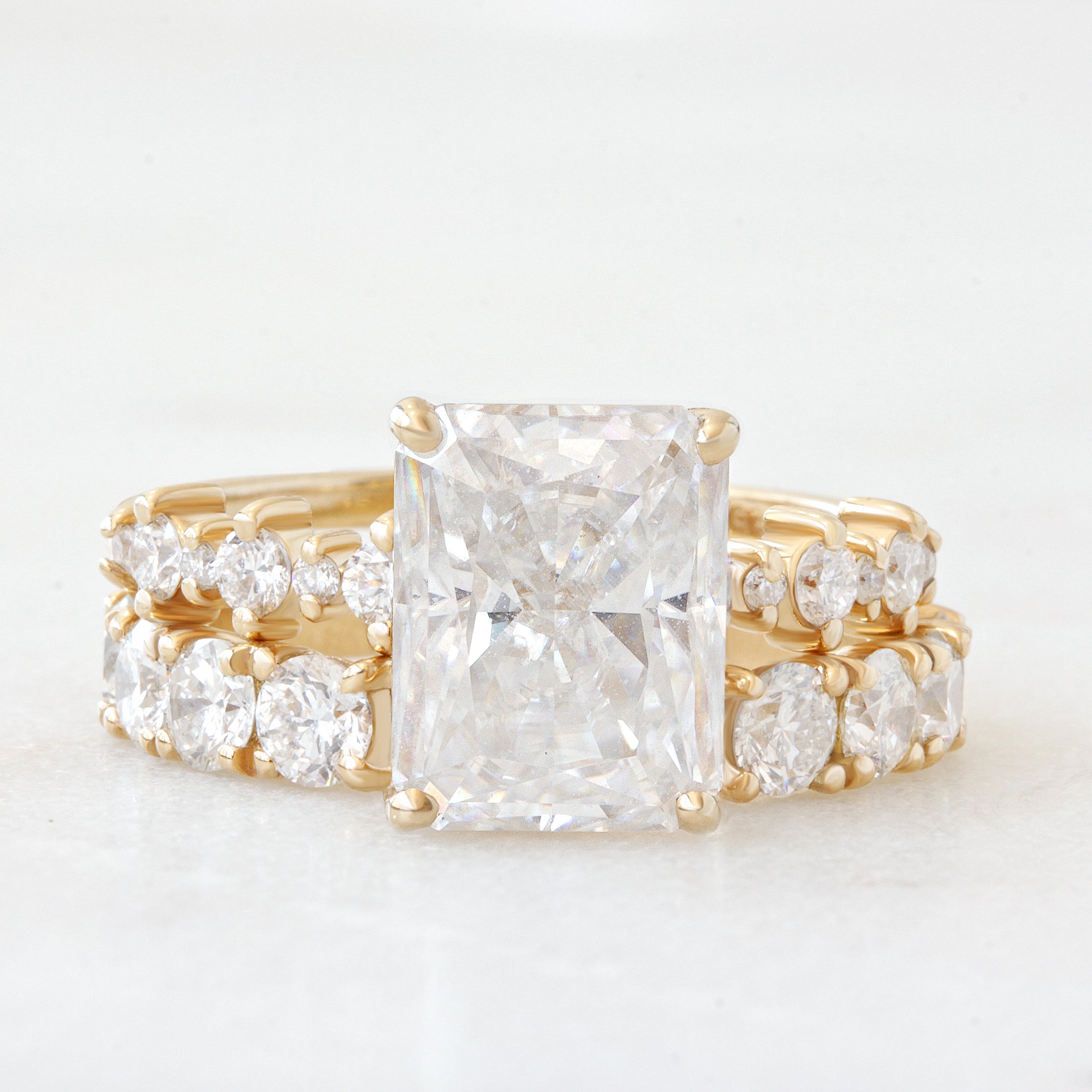 Diamond Open Cuff Ring - Mila ♥