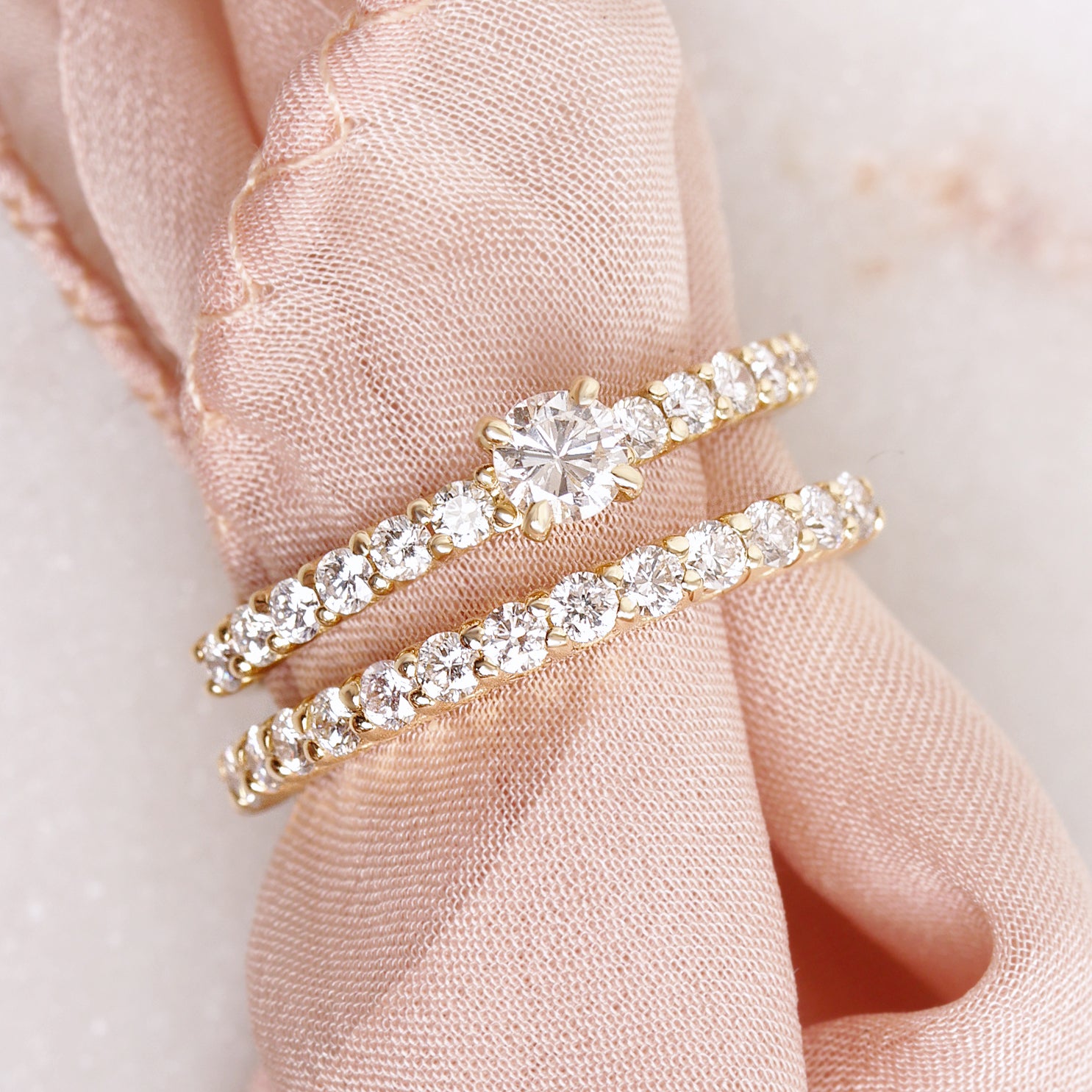 Diamond Pave Wedding Ring Basic