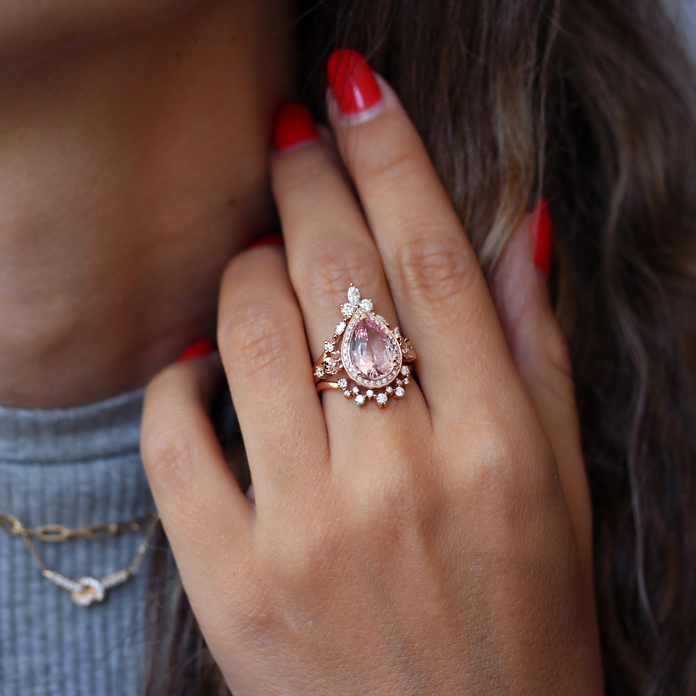 Delicate Diamond Nesting Ring - Viola ♥