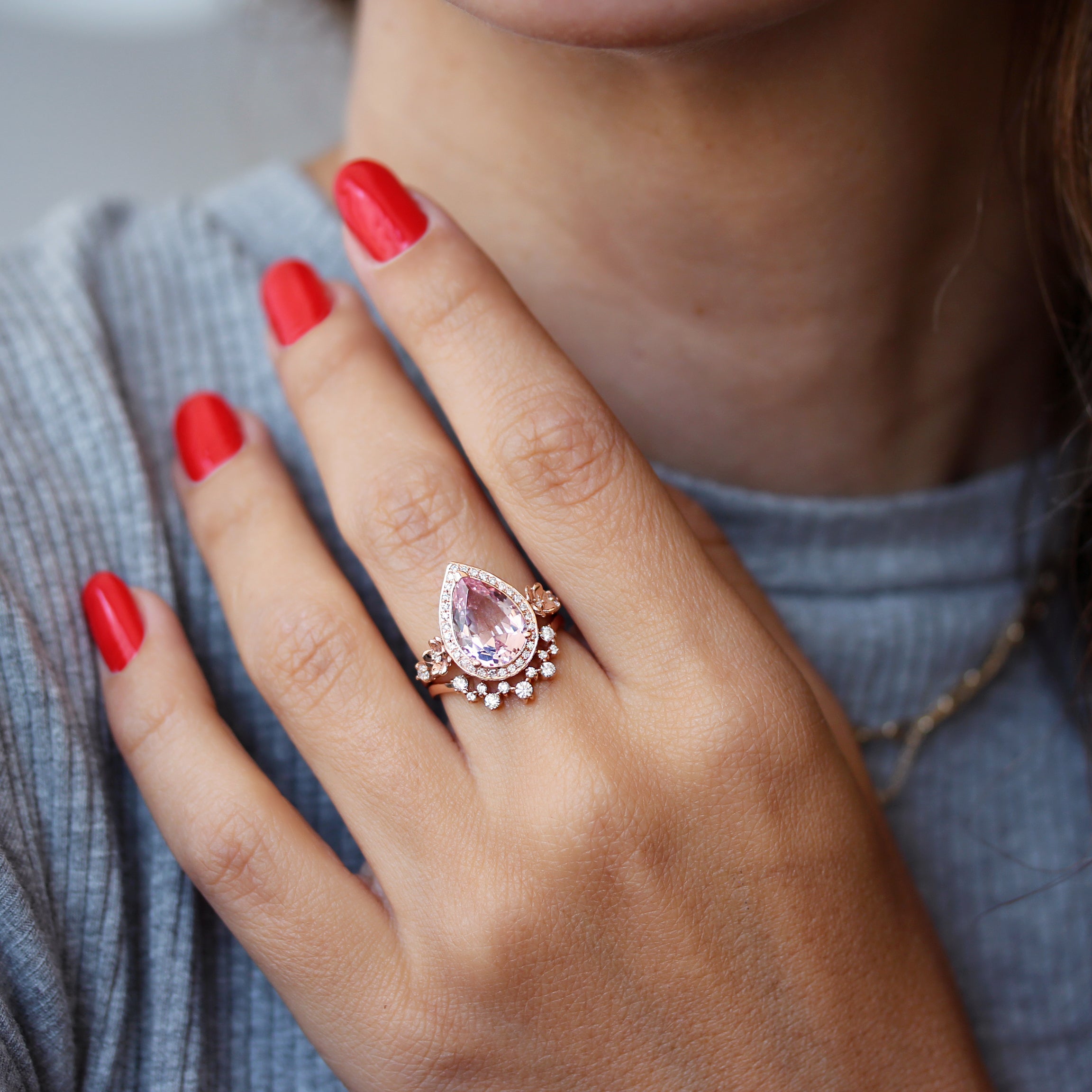 Delicate Diamond Nesting Ring - Viola ♥
