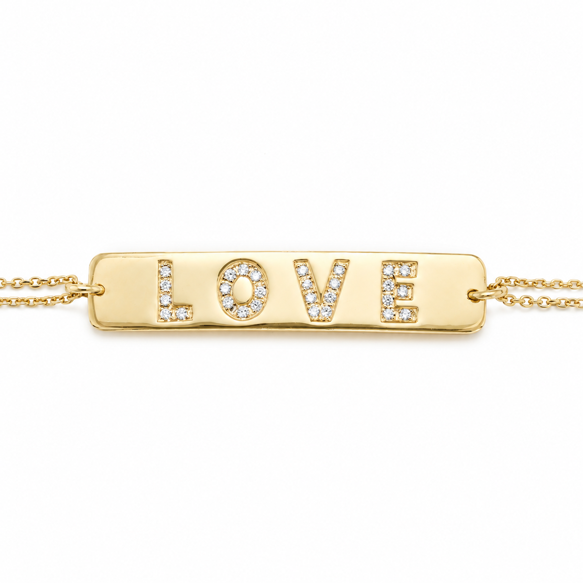 Personalized Name ID Diamond Bracelet