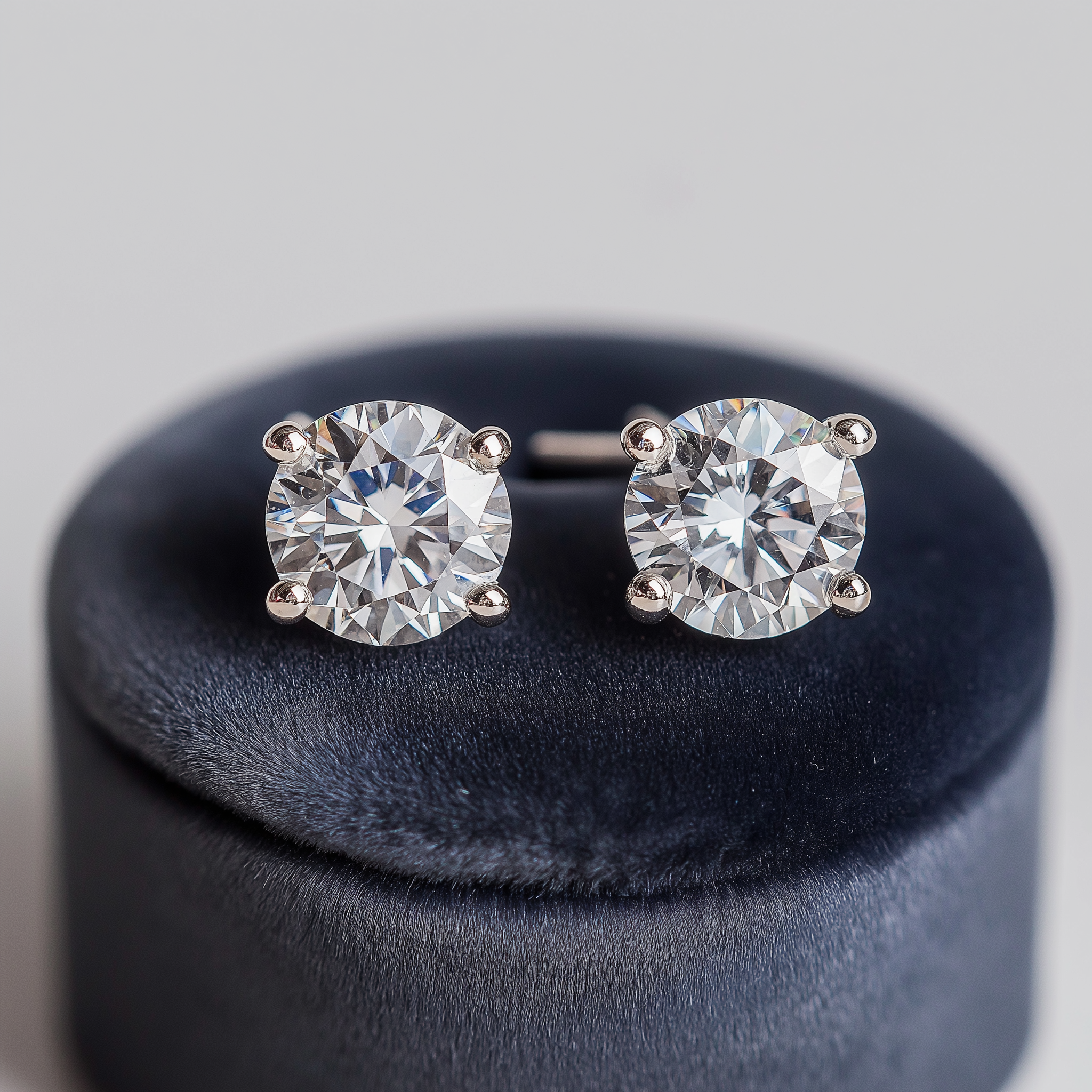 Lab Diamond Martini Stud Earrings