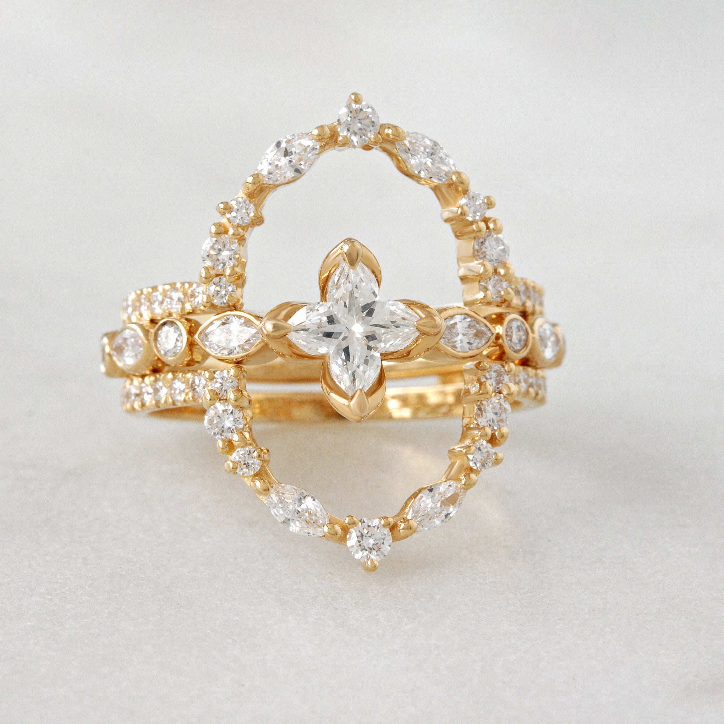 Diamond Ring Guard Nesting Ring Wrap Enhancer Charlotte