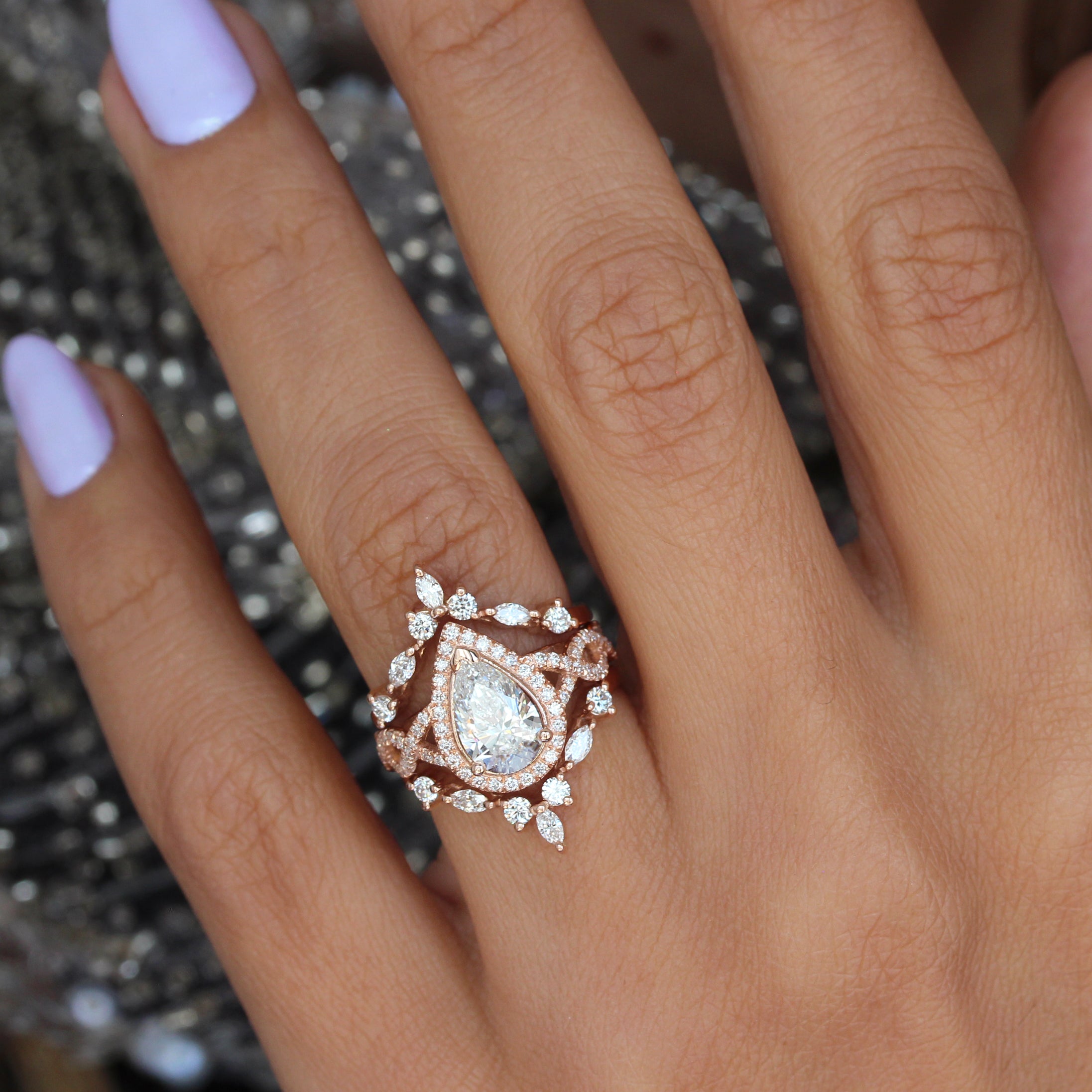 Annika - 2.48 Pear Shape Diamond Engagement Ring