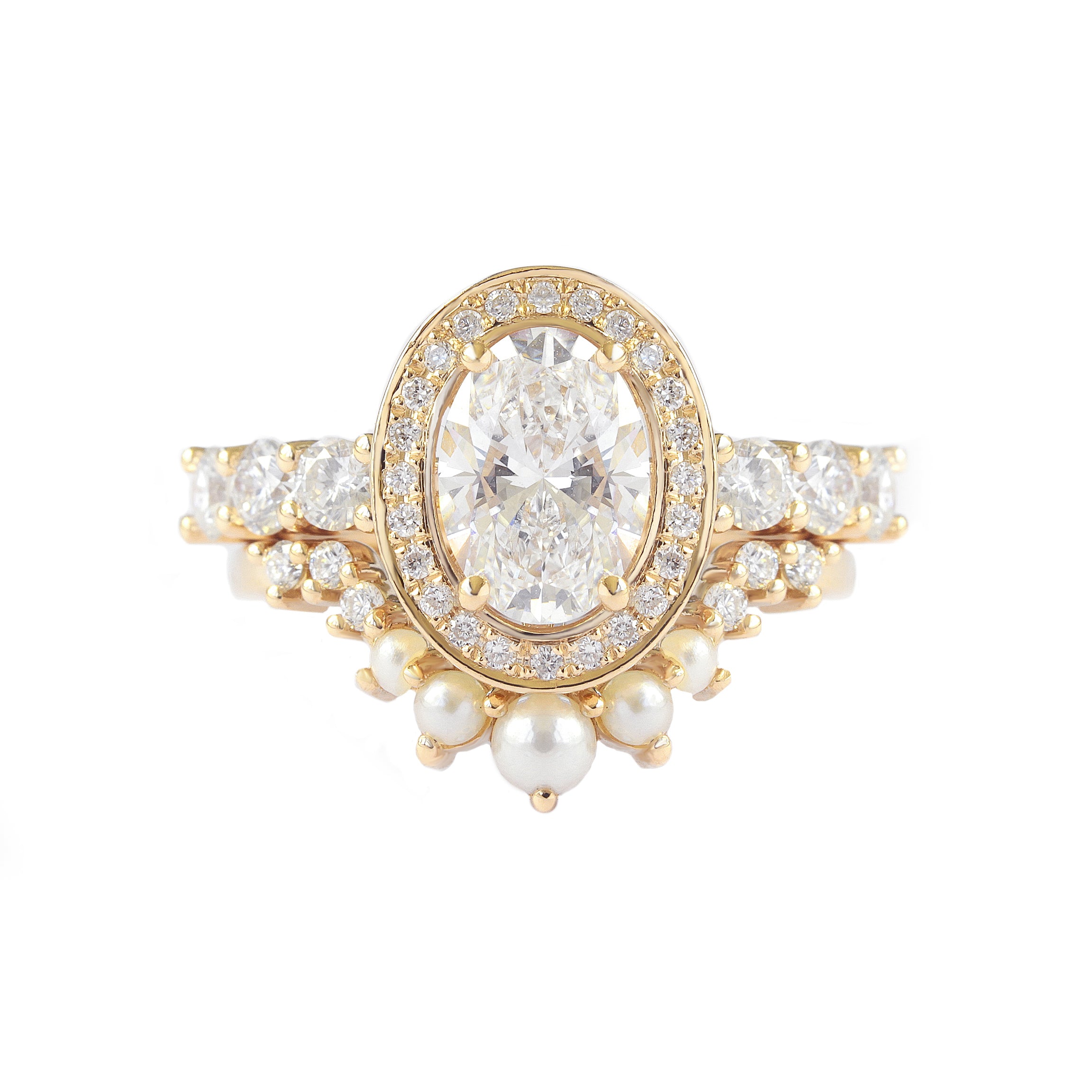 Oval Diamond Halo 1.5ct Engagement Ring Scarlett