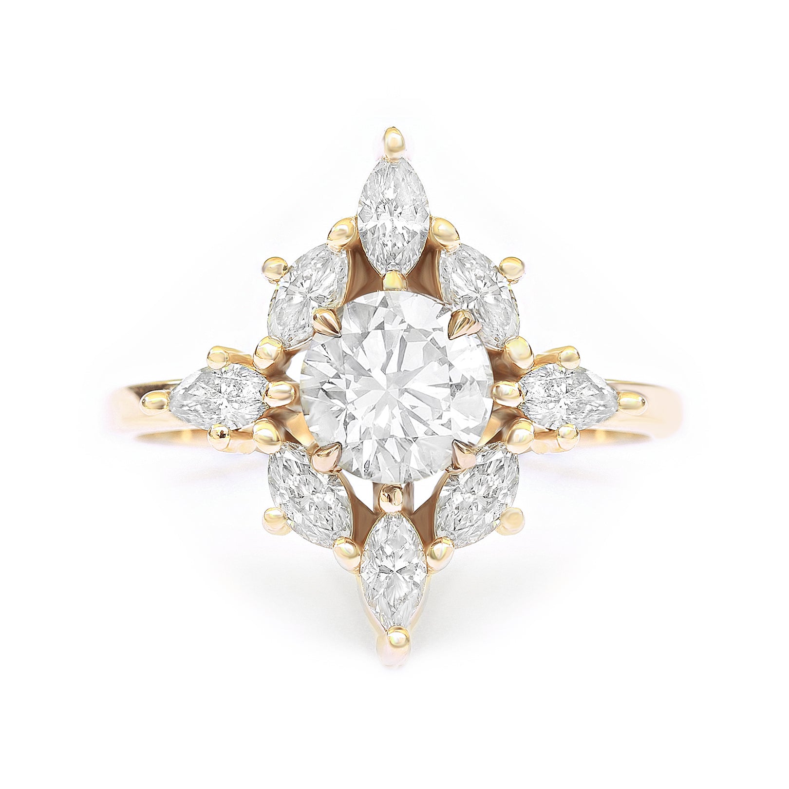 "Aerolite " Diamond Unique Engagement Ring ♥