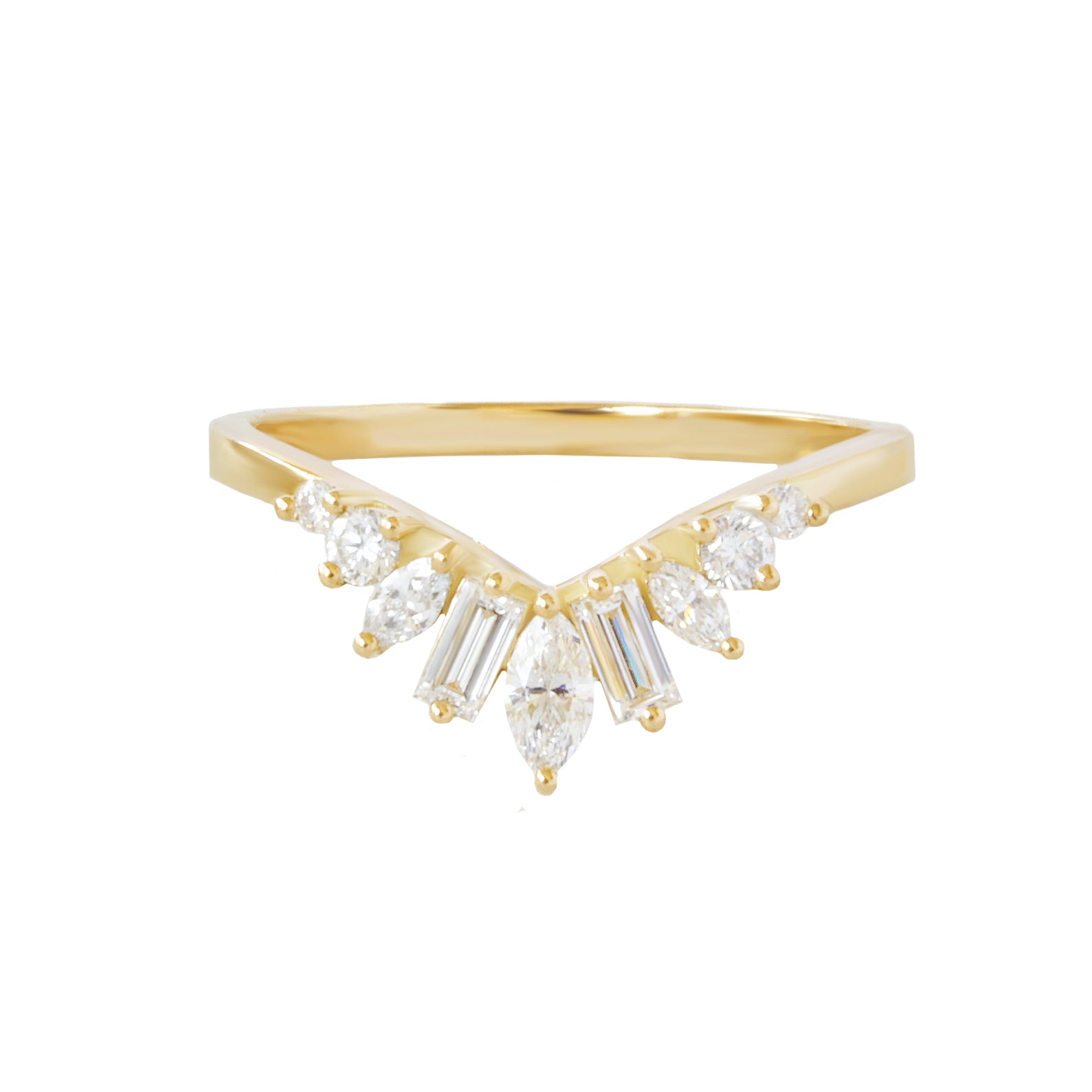 Diamond Nesting Wedding Ring - Ally V