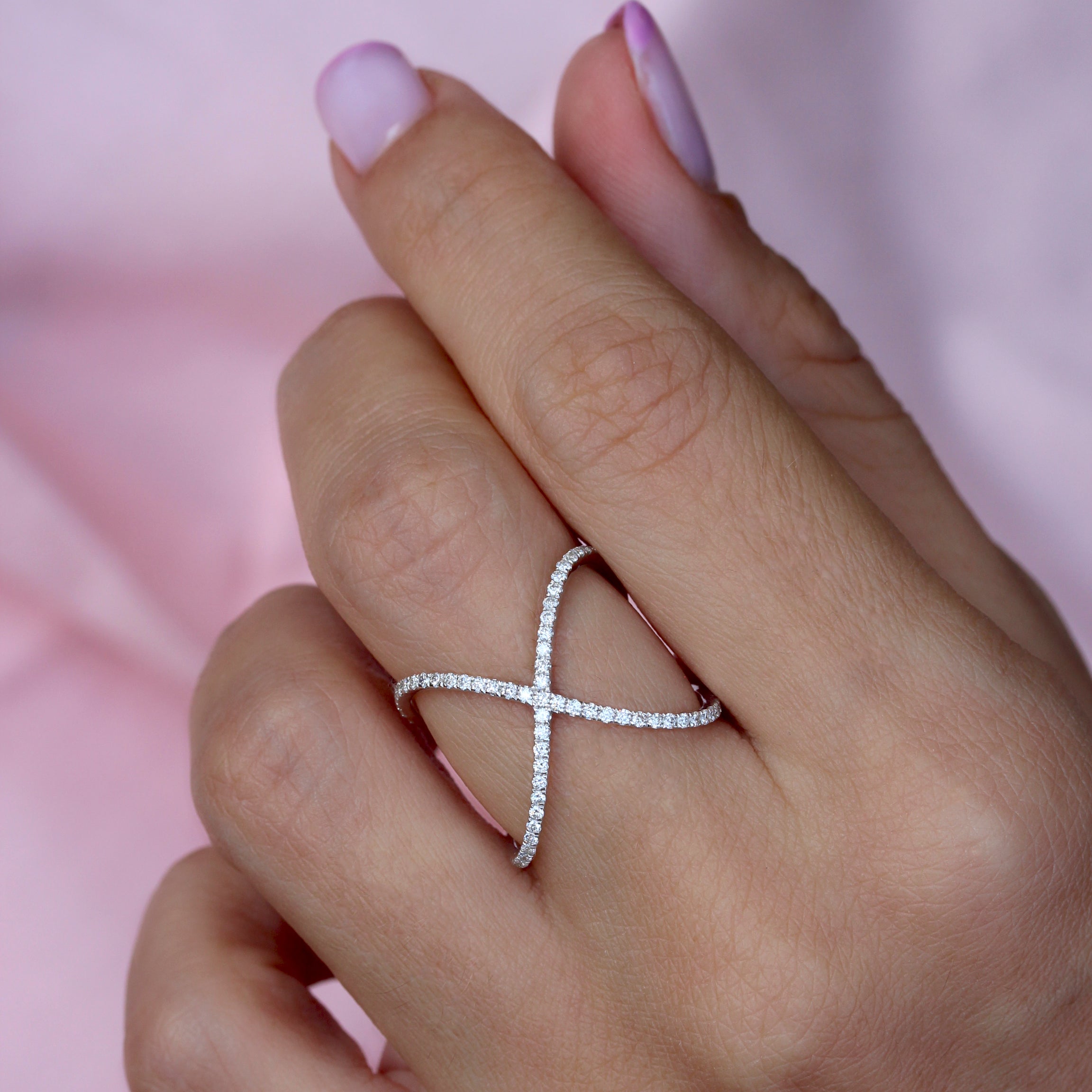 X-Ring Diamond Ring