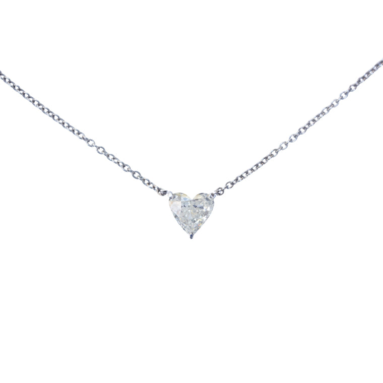 Heart Shape 1.0 carats Diamond Necklace