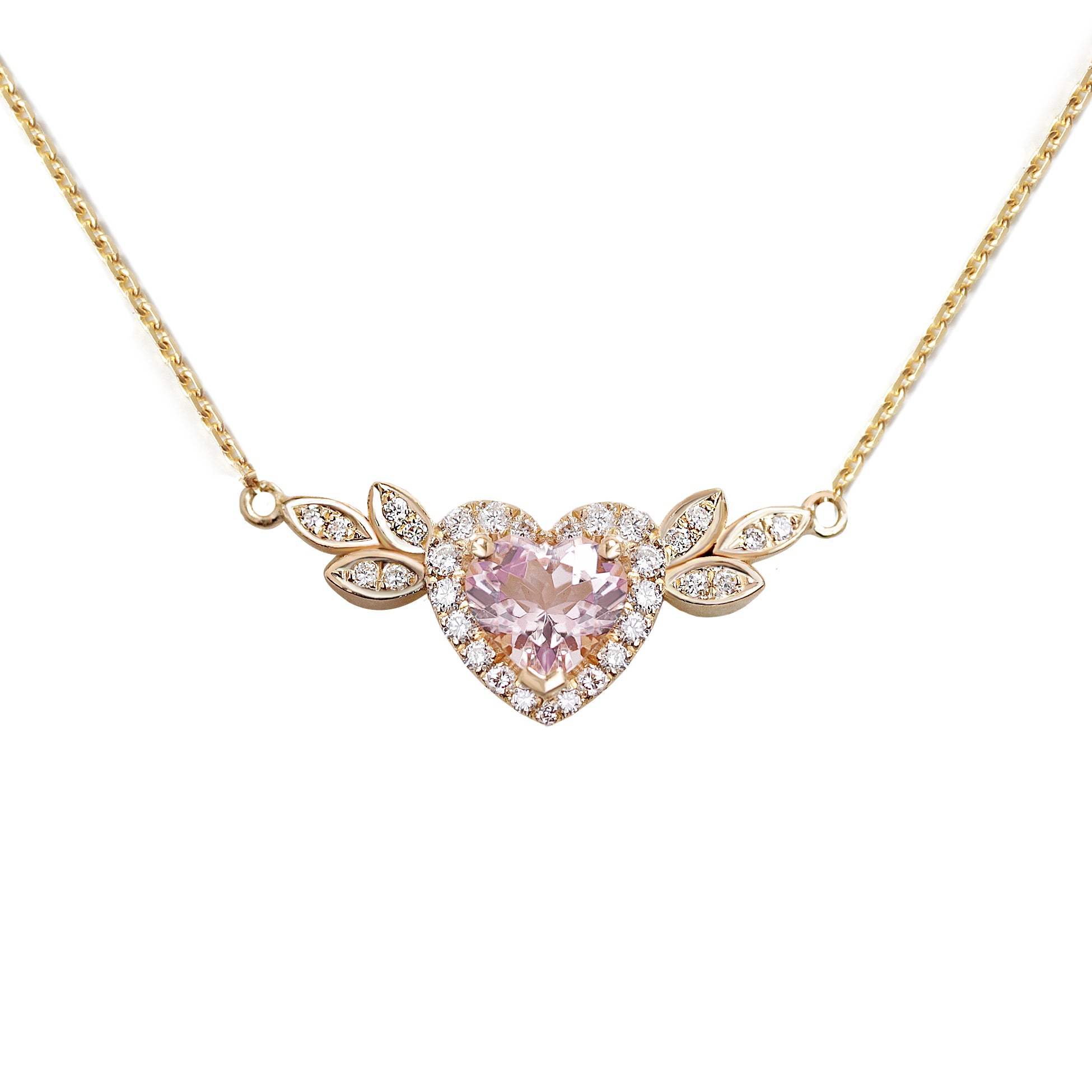 Love Blossom Morganite Pendant Necklace