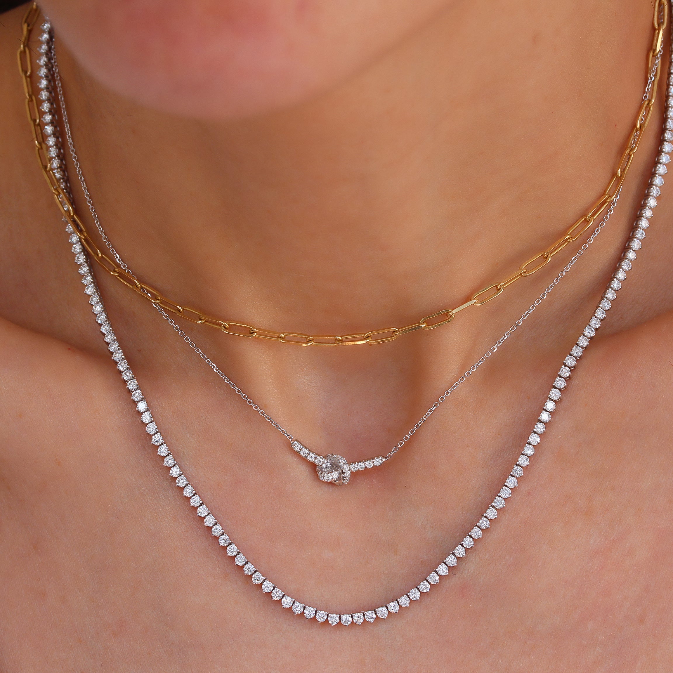 Forget Me Knot Diamond Necklace ♥