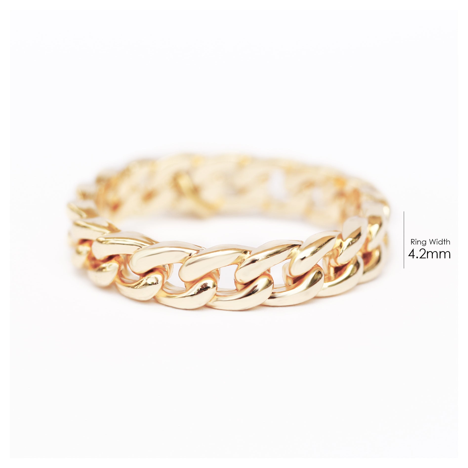 small chain wedding ring - sillyshinydiamonds
