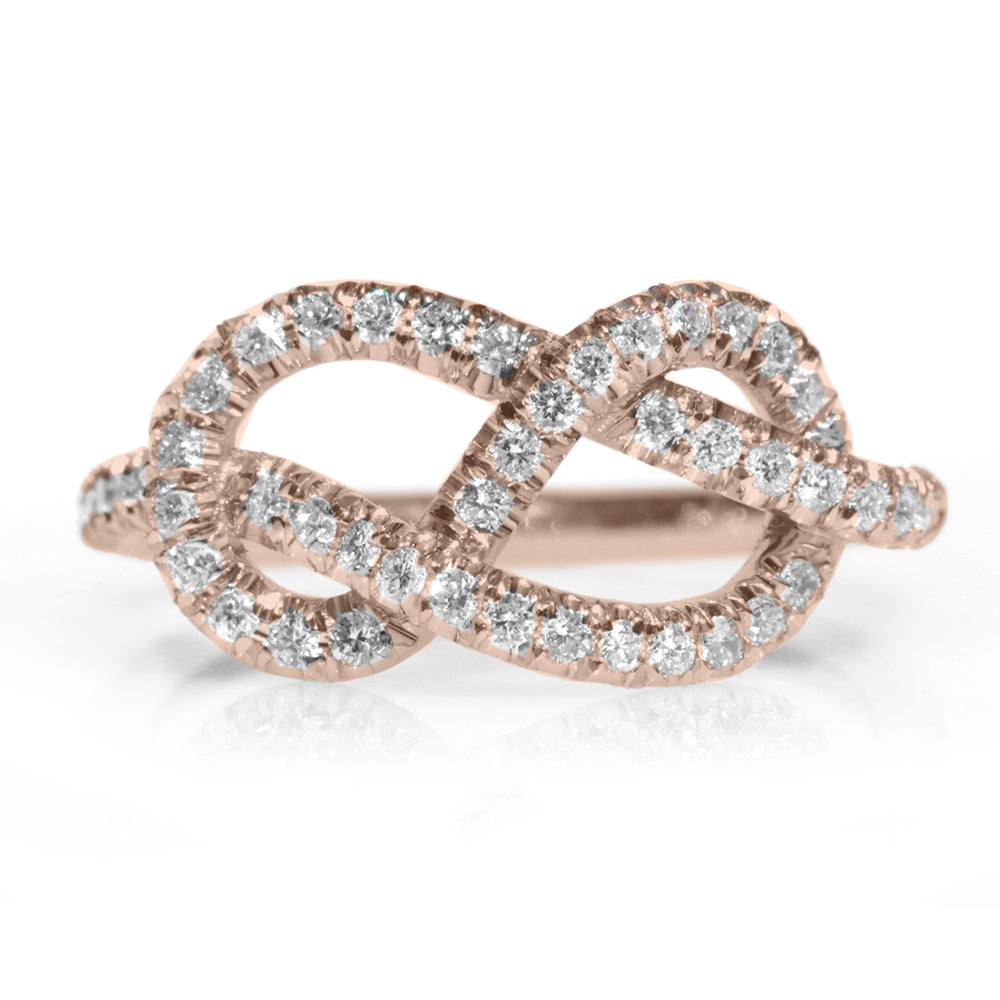 Infinity Knot Diamond Ring ♥