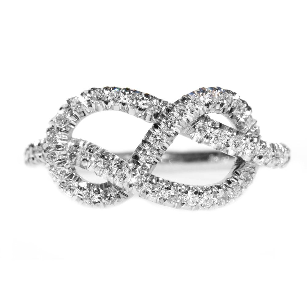 Infinity Knot Diamond Ring ♥