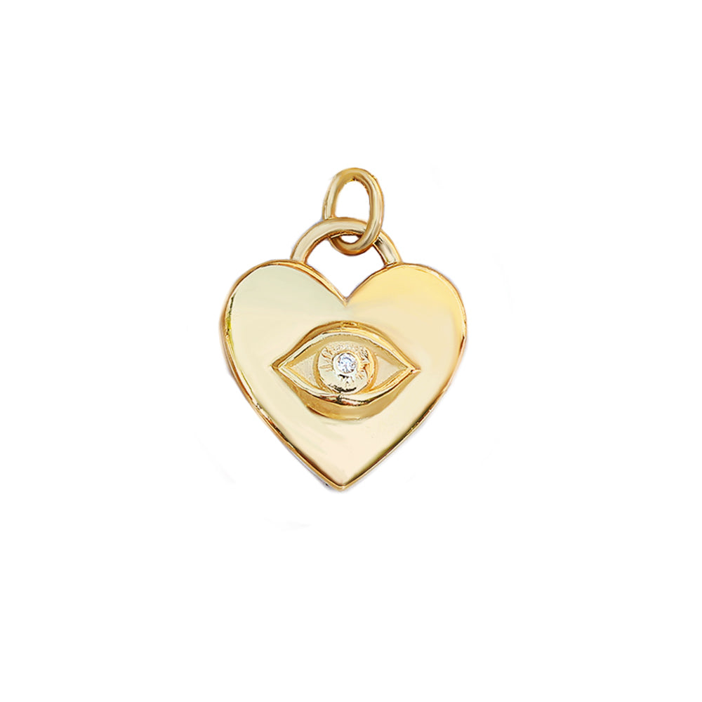The all seeing heart illuminati pendant necklace