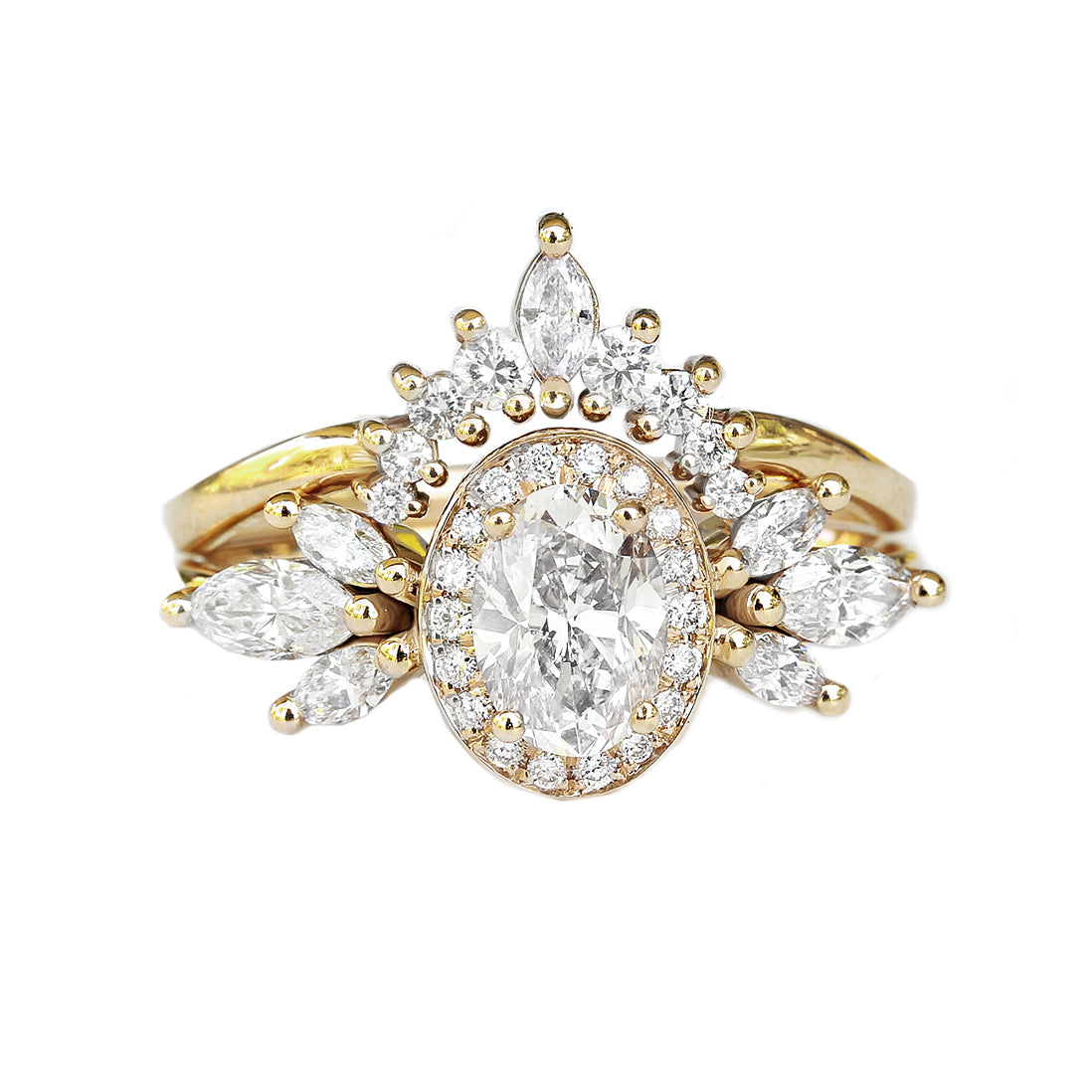 Oval Diamond 1.30ct Unique Engagement Ring, "Athena" & Athena's Armor ♥