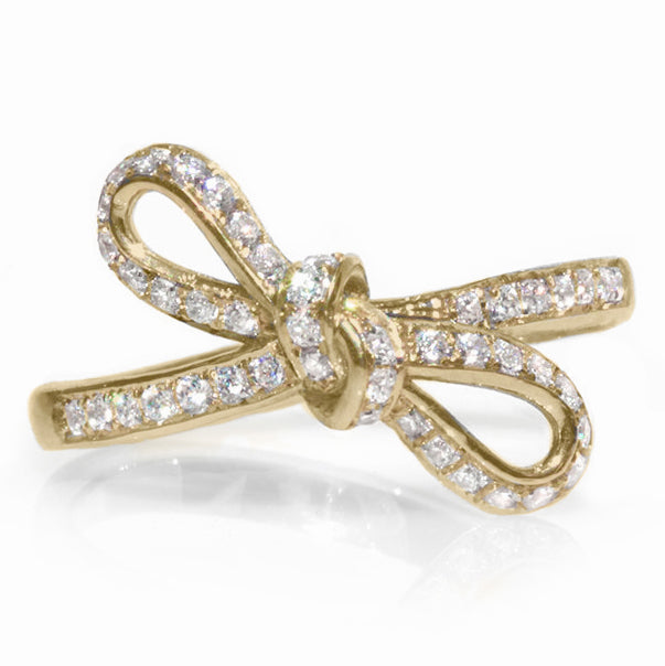 Bow Diamond Wedding Ring