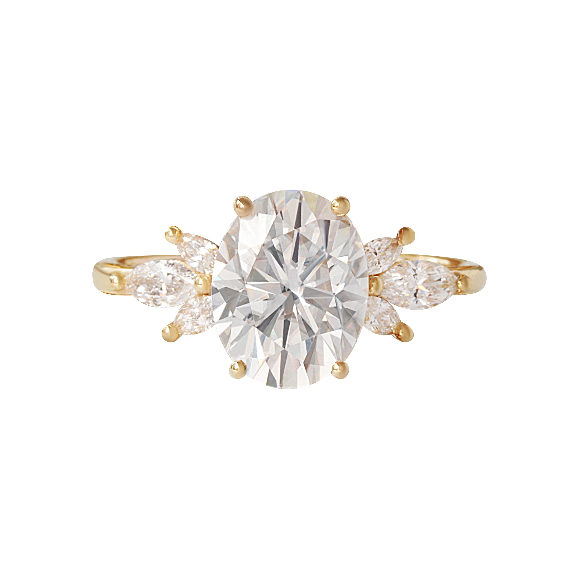 3 Carat Oval Diamond Engagement ring, Hidden Halo - "Jordan" ♥