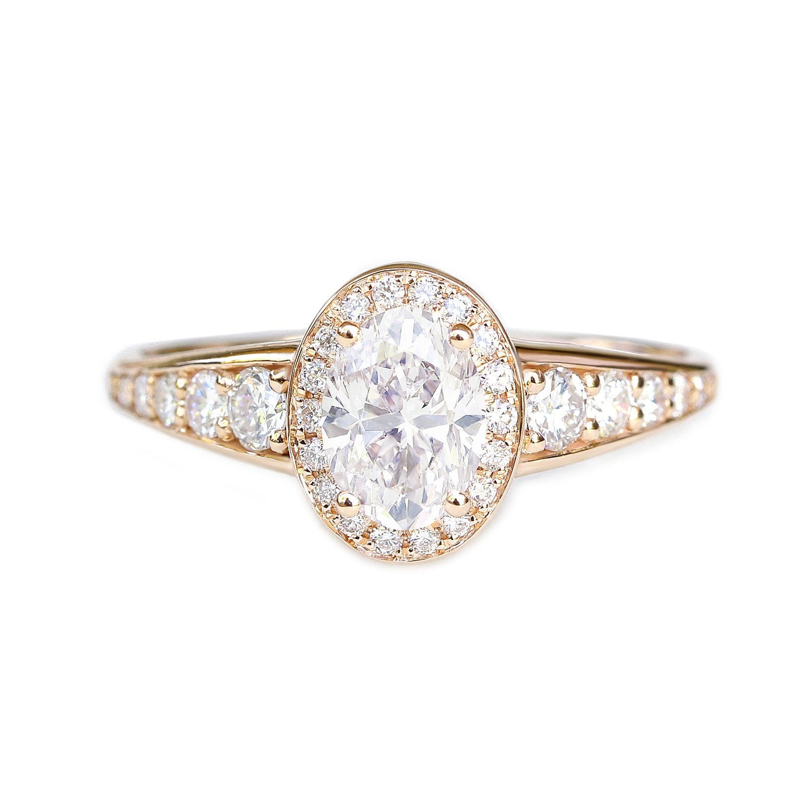 Oval Diamond 0.98ct Vintage Engagement Ring, "Donna" ♥
