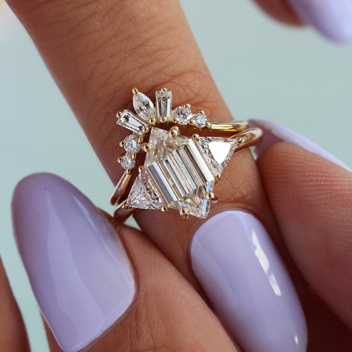 Stacking Chevron Diamond Wedding Ring, Billy ♥ – sillyshinydiamonds