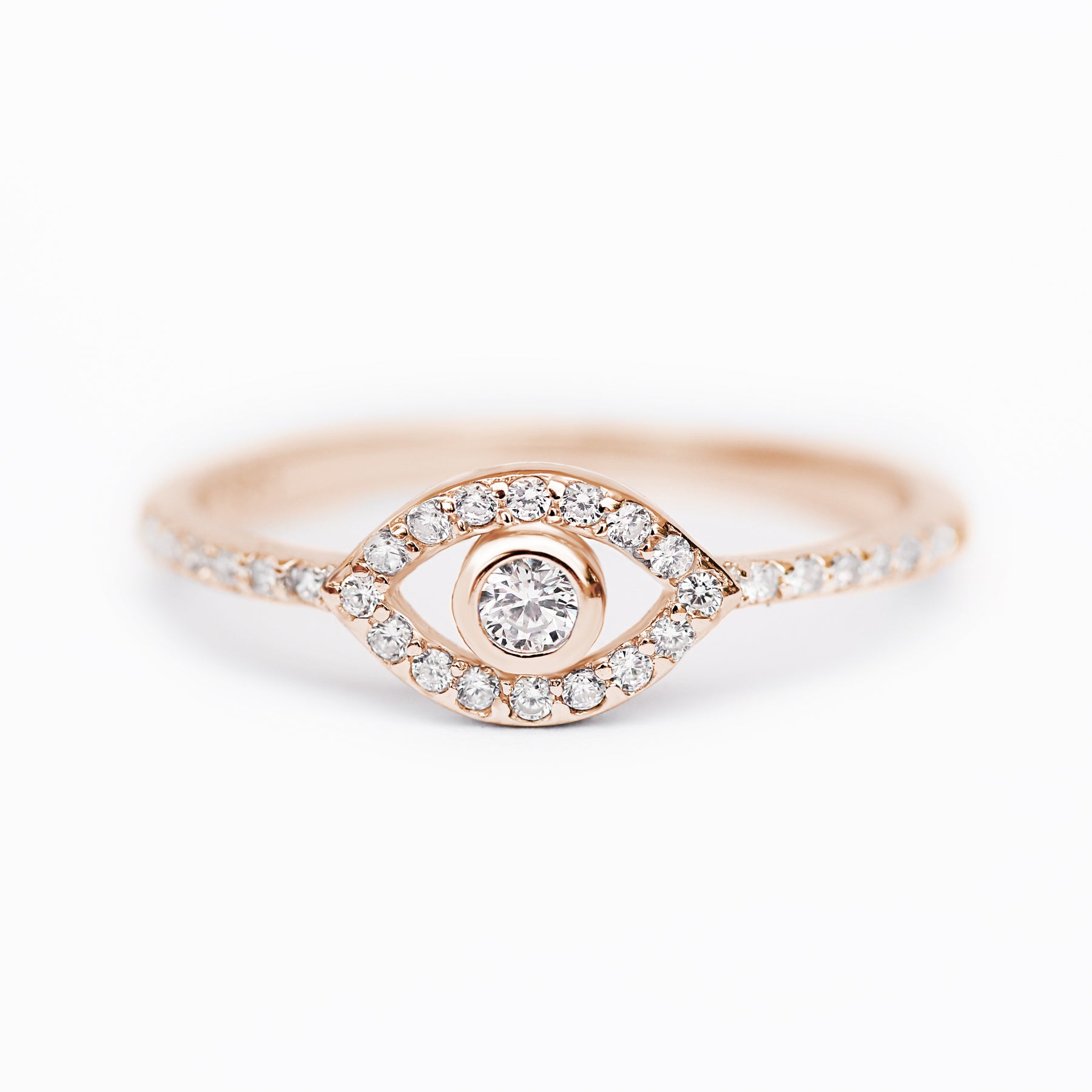 Evil eye diamond ring sillyshinydiamonds