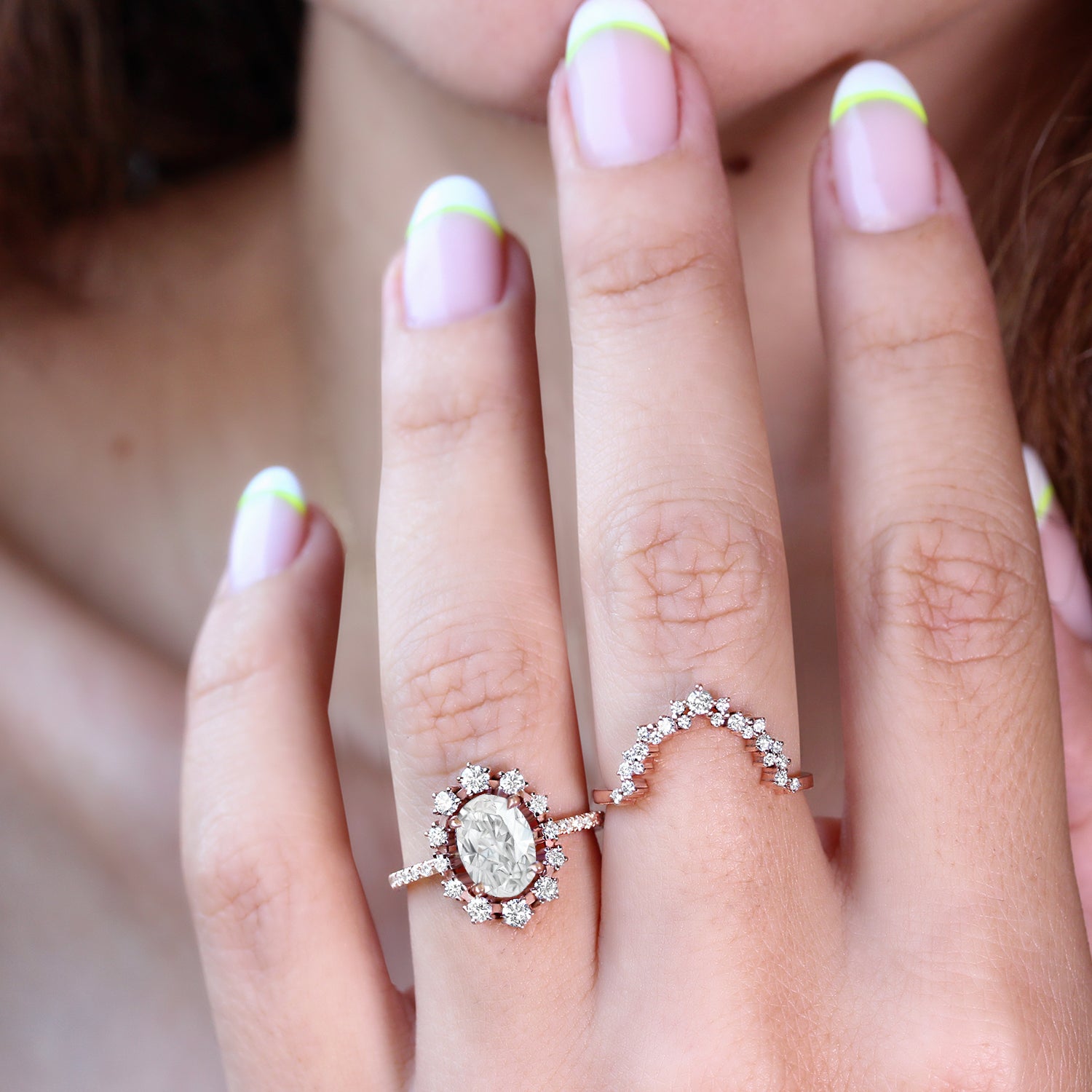 oval lab diamond engagement ring 1.5ct