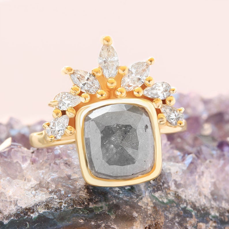 Rustic Natural Diamond Rustic Diamond Ring