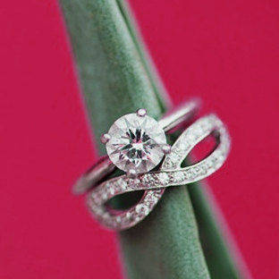 Infinity Symbol Diamond Unique Wedding Ring - sillyshinydiamonds