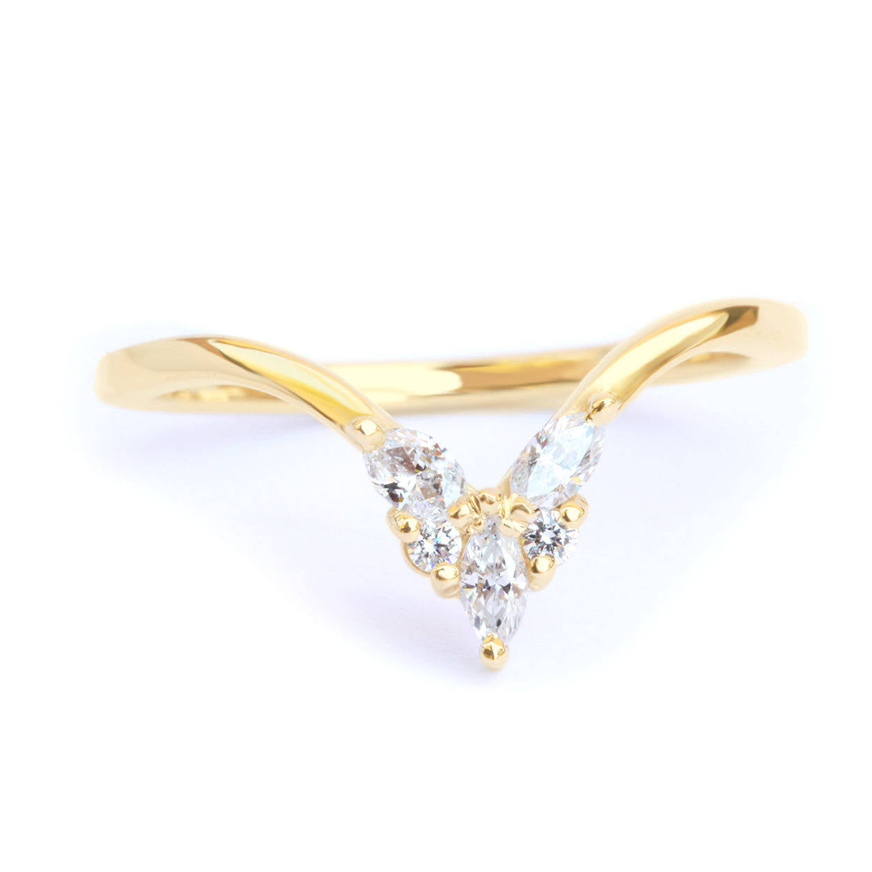 Unique Diamond Wedding Rings Set, Valentia & Cupid - sillyshinydiamonds