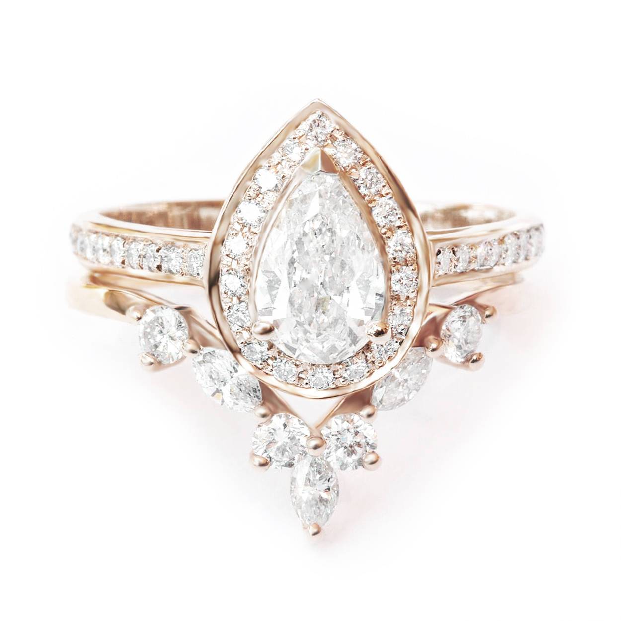 Pear Diamond Engagement Ring - Nia