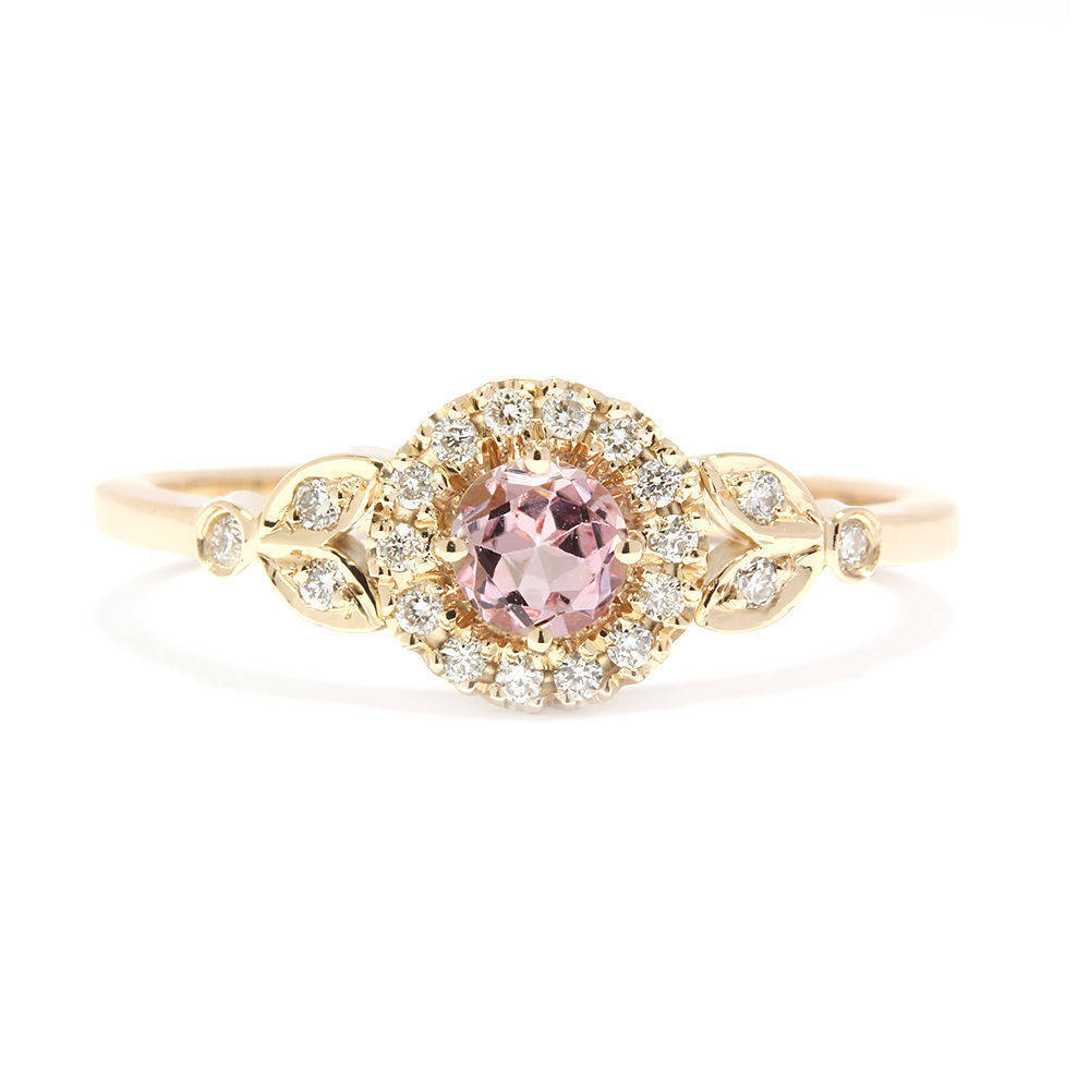Rome Tourmaline & Diamonds Engagement Ring - sillyshinydiamonds