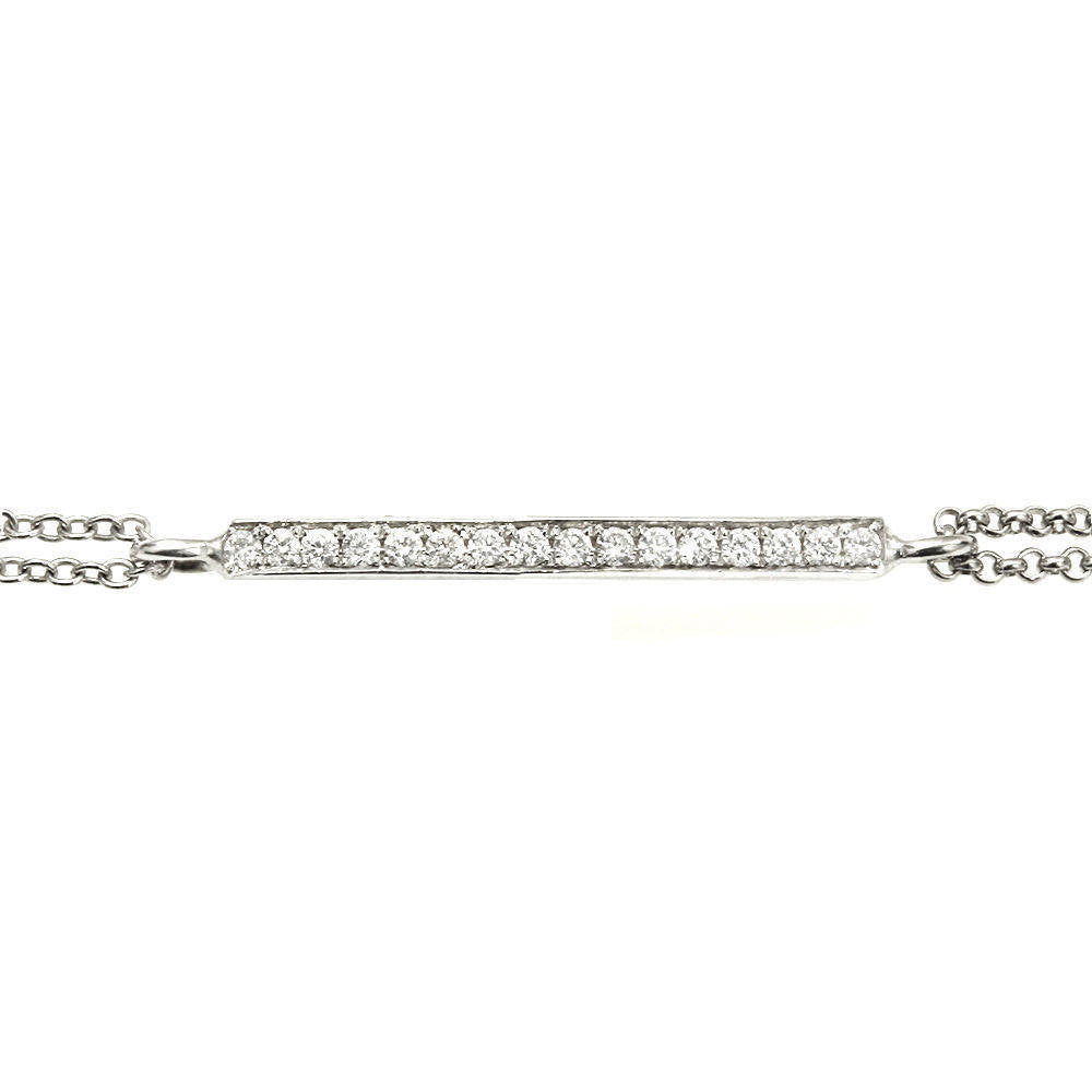 Minimal Diamond Bar Bracelet - sillyshinydiamonds