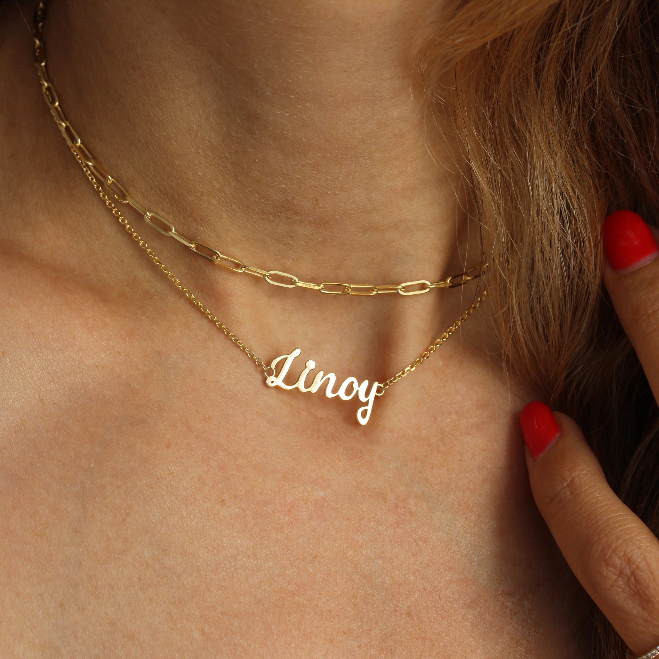 Personalized Gold Named Necklace